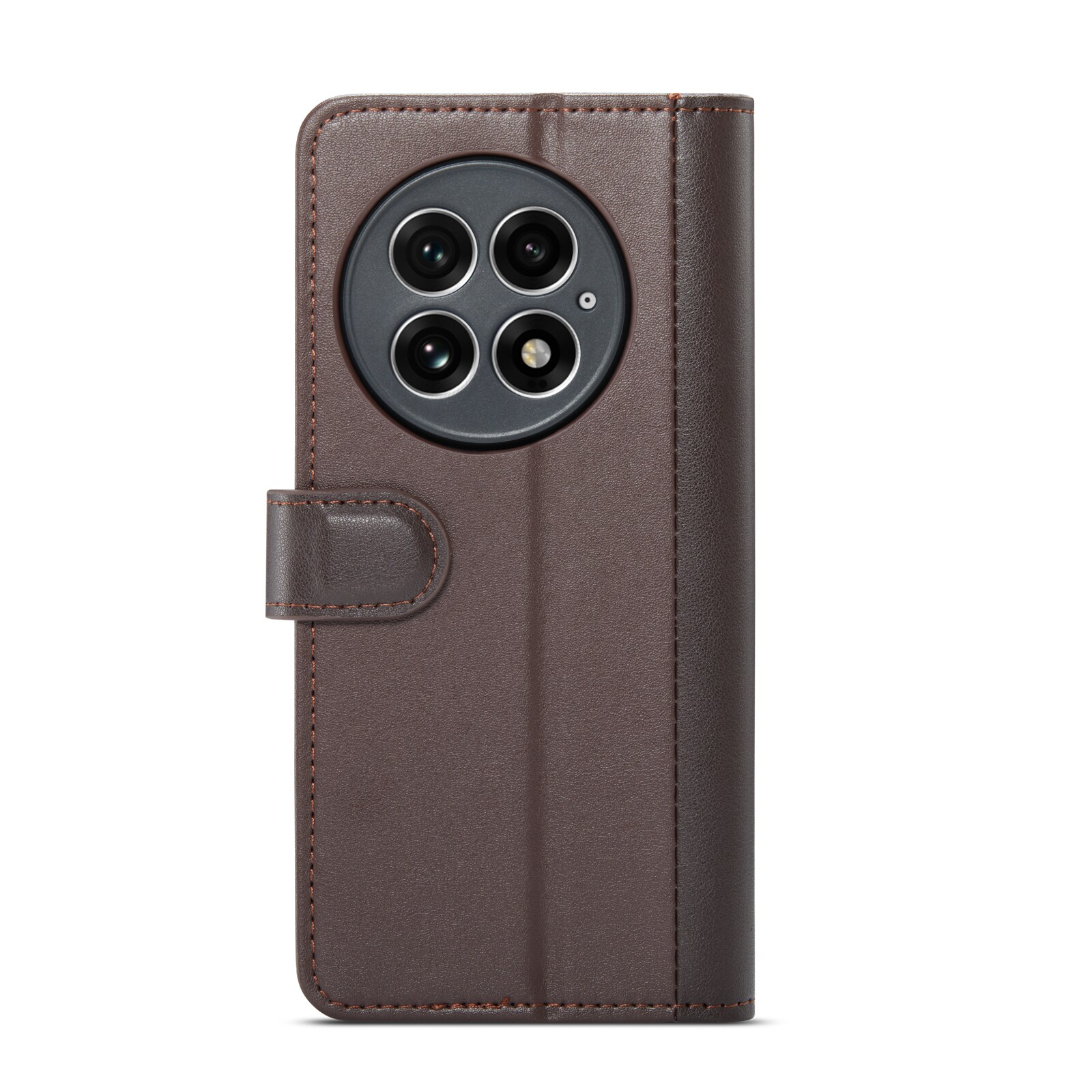  OnePlus 13 Pungetui i ægte læder, Brun