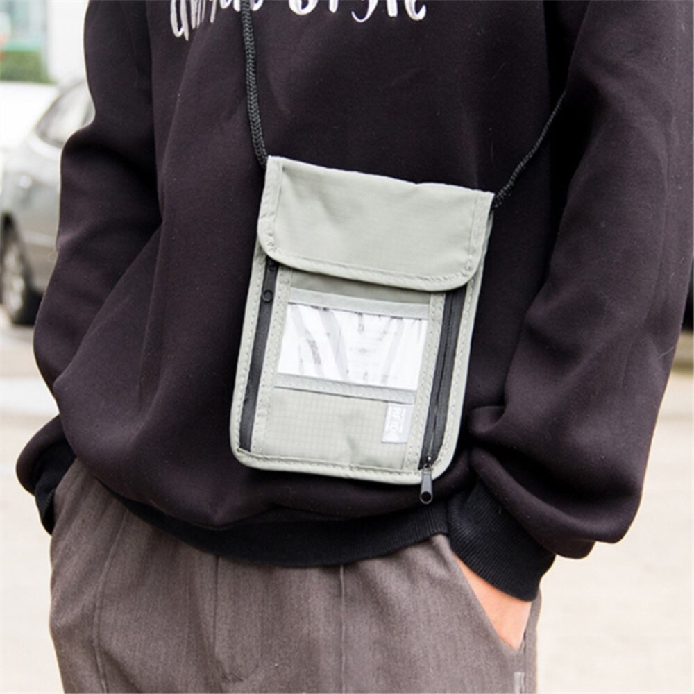 Lille RFID-taske til pas, Sort
