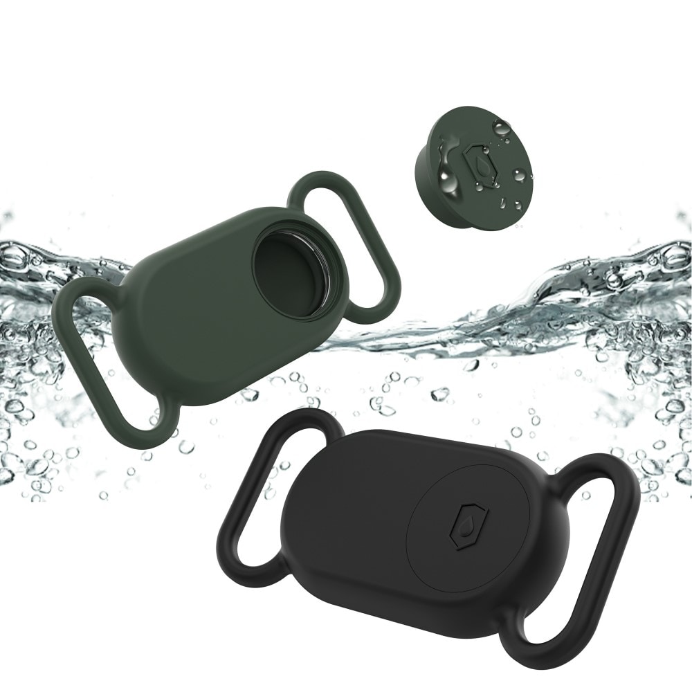 Samsung Galaxy SmartTag 2 Silikonecover til hundehalsbånd, Sort