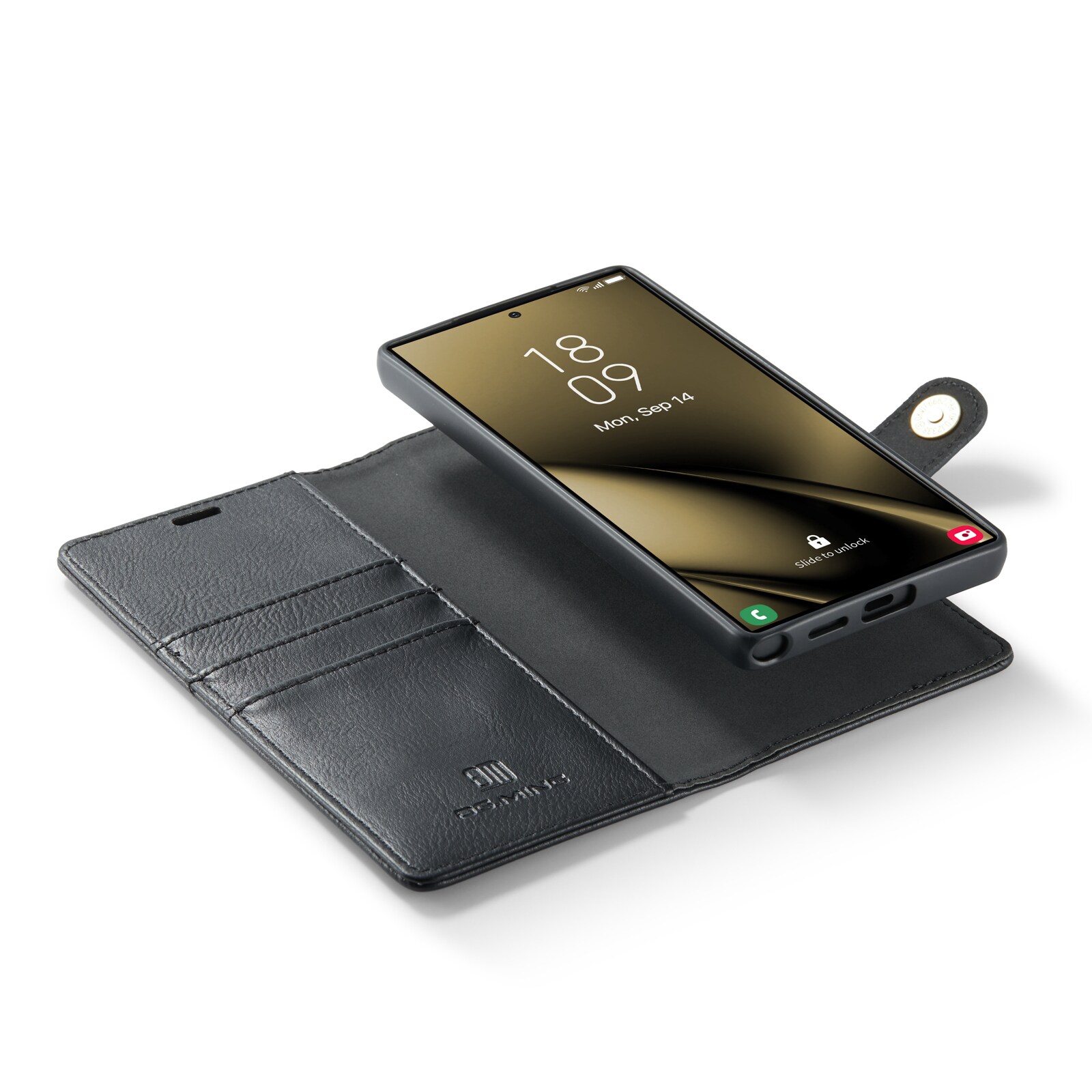 Samsung Galaxy S25 Ultra Pungetui med aftageligt cover, Black