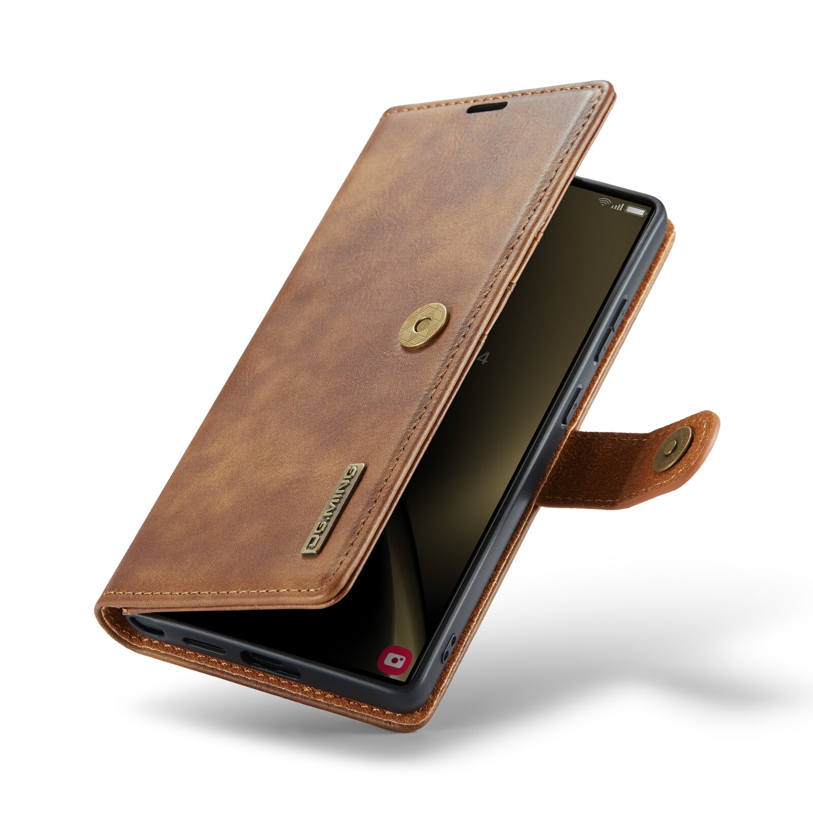 Samsung Galaxy S25 Ultra Pungetui med aftageligt cover, Cognac