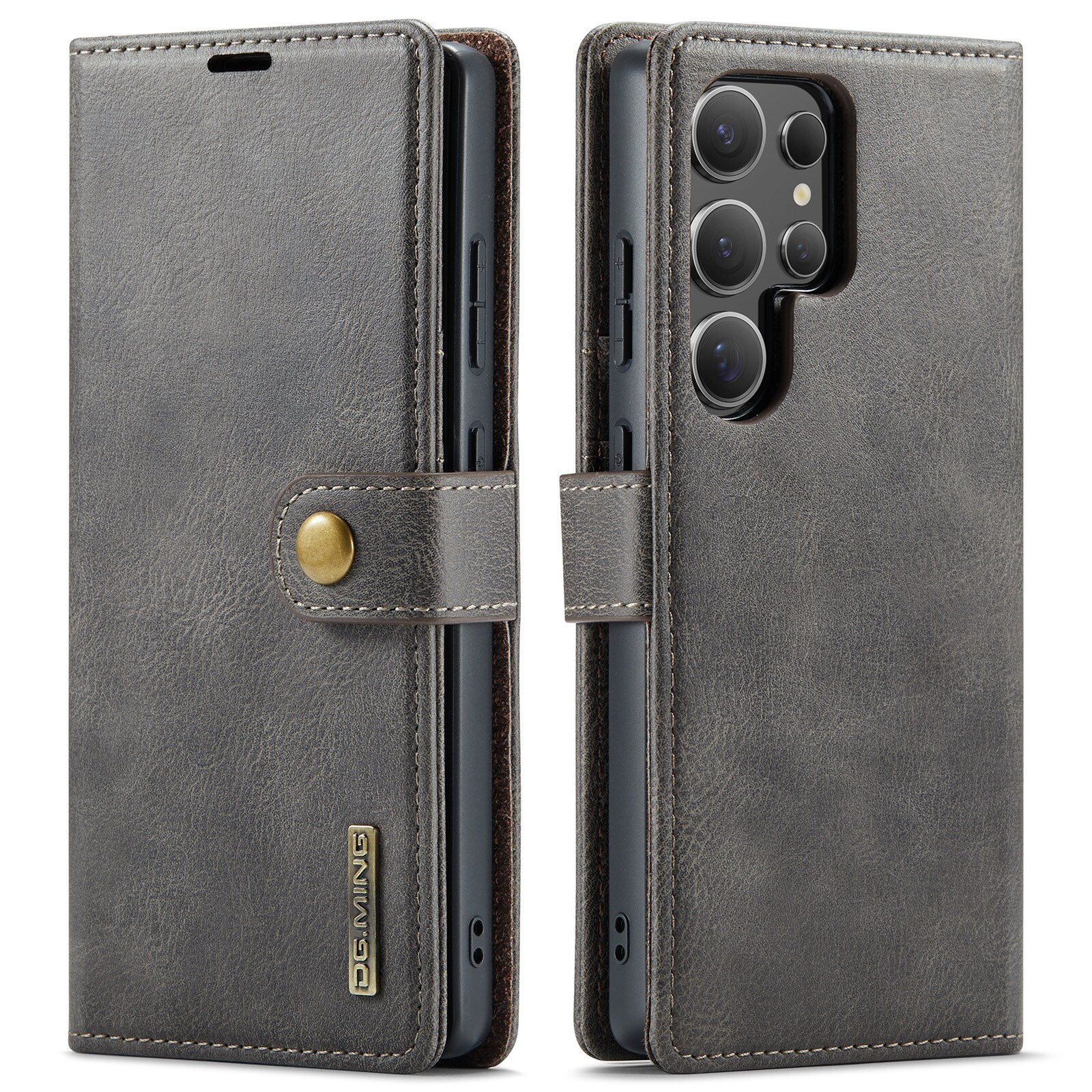Samsung Galaxy S25 Ultra Pungetui med aftageligt cover, Brown