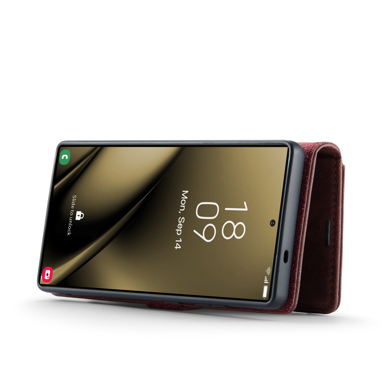 Samsung Galaxy S25 Ultra Pungetui med aftageligt cover, Red
