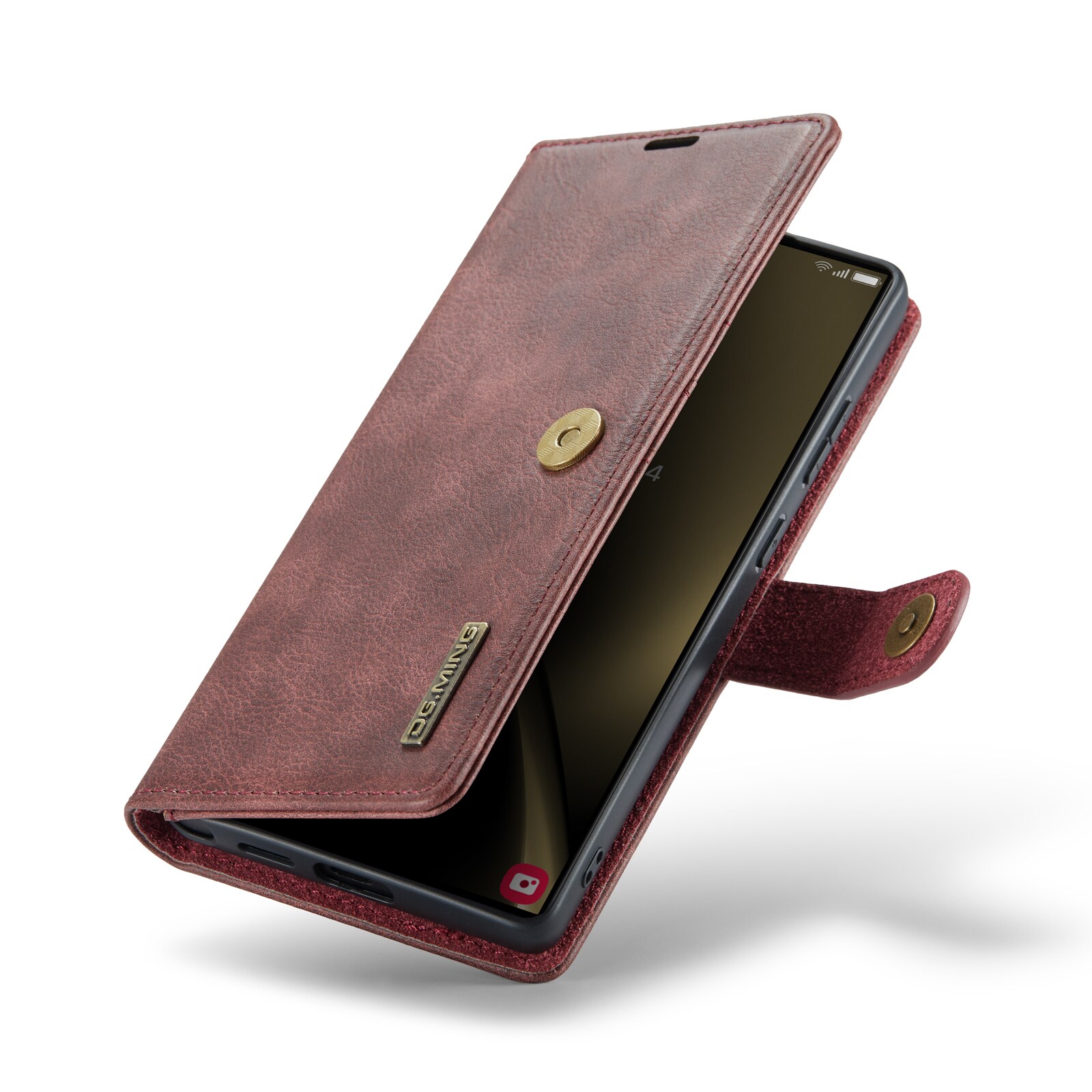 Samsung Galaxy S25 Ultra Pungetui med aftageligt cover, Red