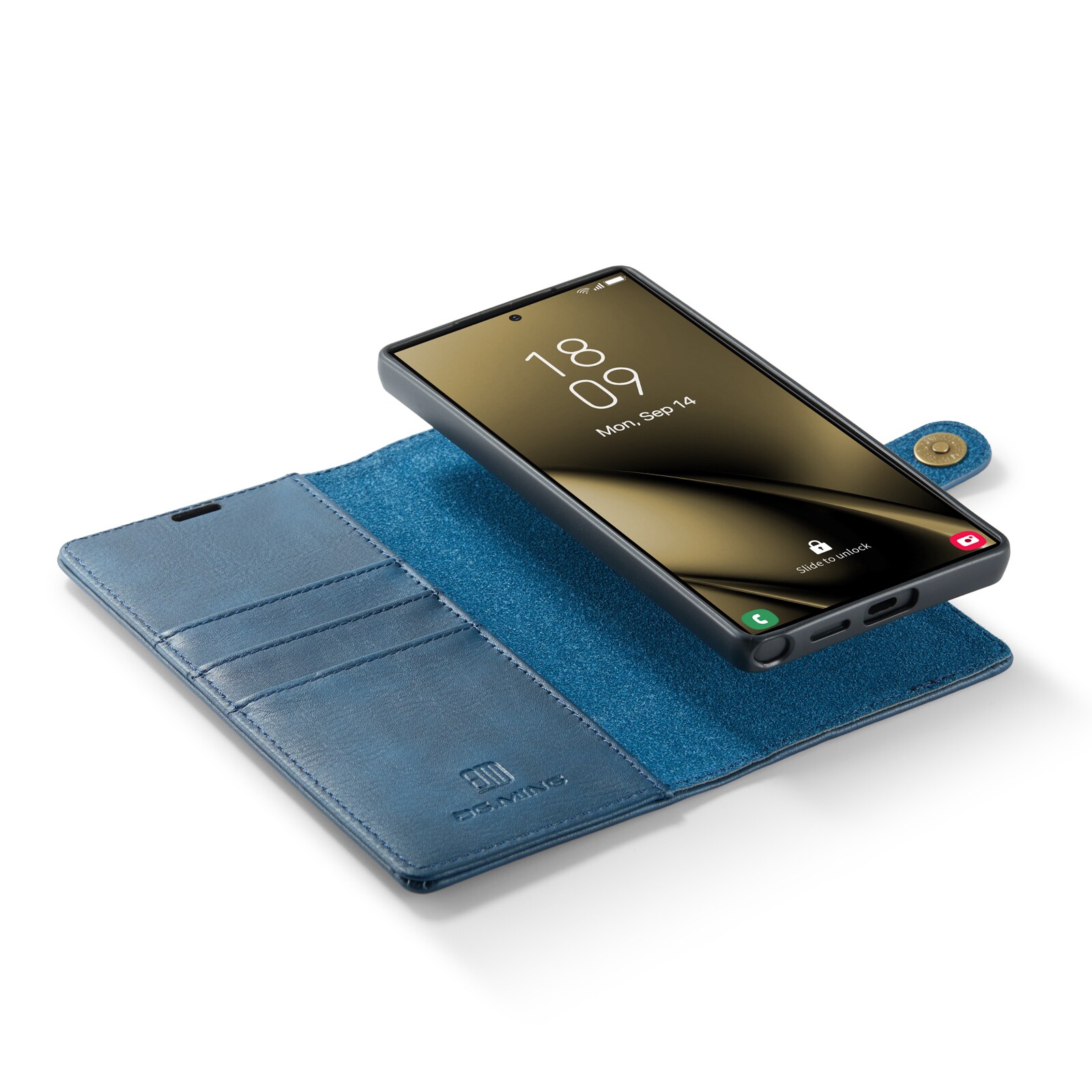 Samsung Galaxy S25 Ultra Pungetui med aftageligt cover, Blue