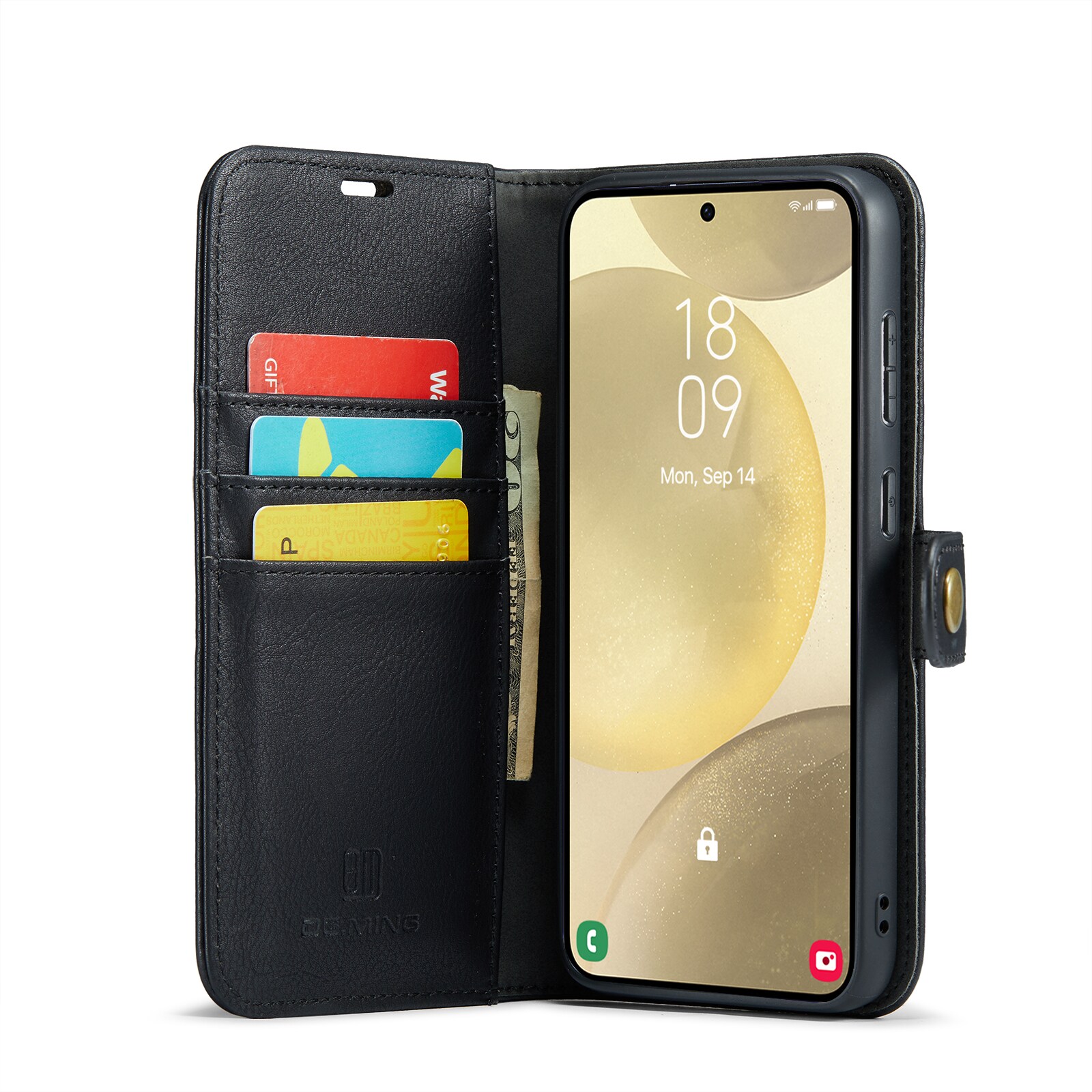 Samsung Galaxy S25 Plus Pungetui med aftageligt cover, Black