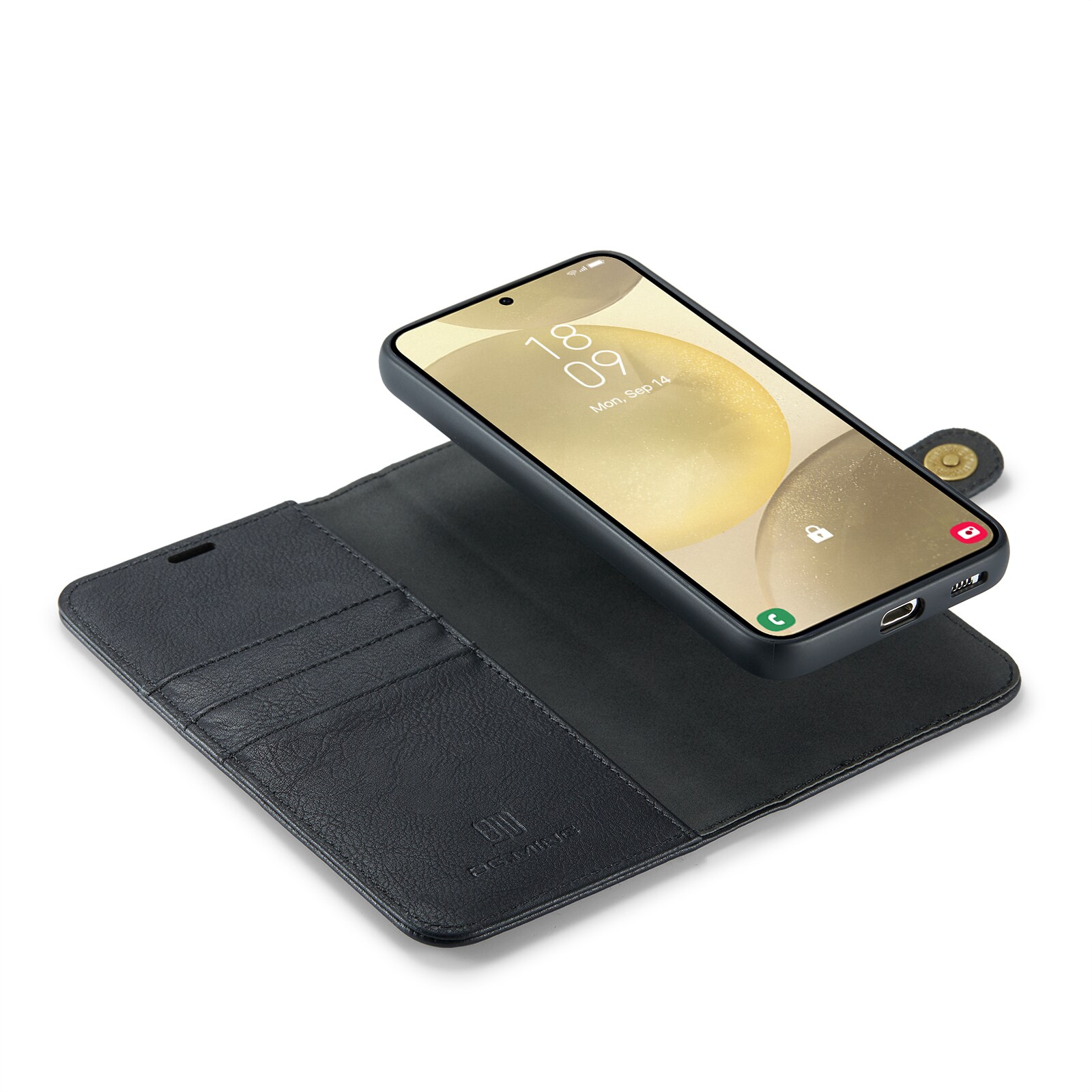 Samsung Galaxy S25 Plus Pungetui med aftageligt cover, Black