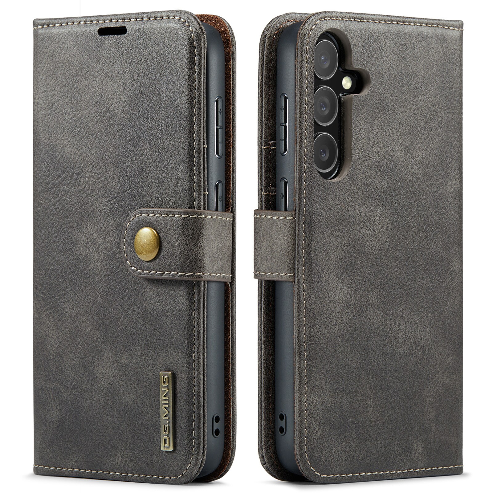 Samsung Galaxy S25 Pungetui med aftageligt cover, Brown