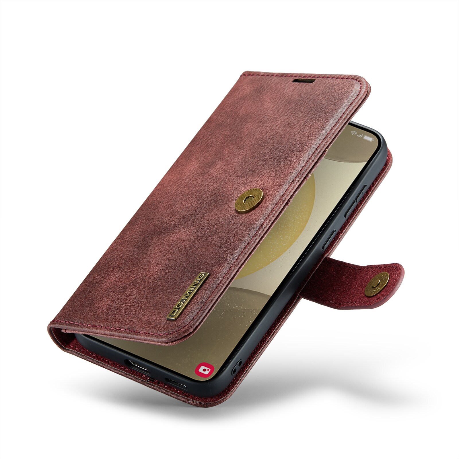 Samsung Galaxy S25 Pungetui med aftageligt cover, Red