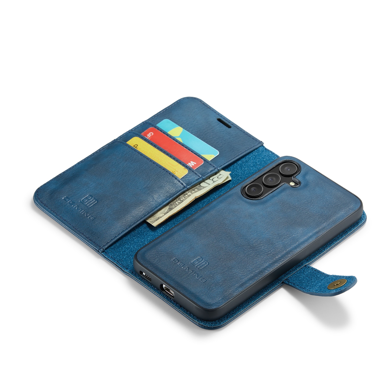 Samsung Galaxy S25 Pungetui med aftageligt cover, Blue