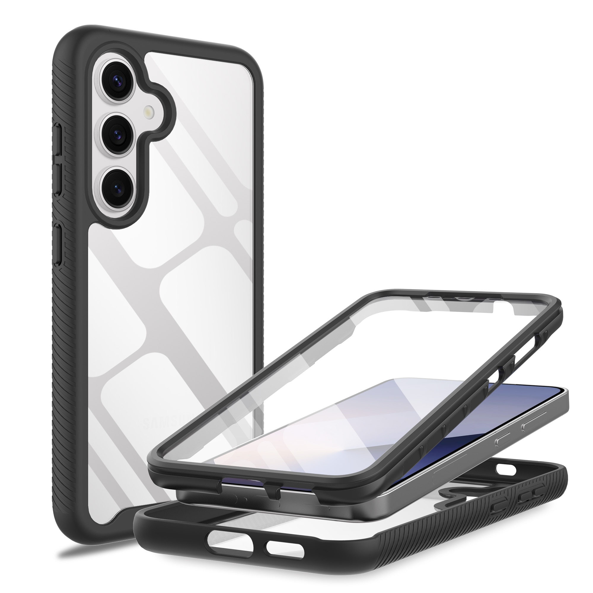 Samsung Galaxy S25 Mobilcover Full Protection, Sort