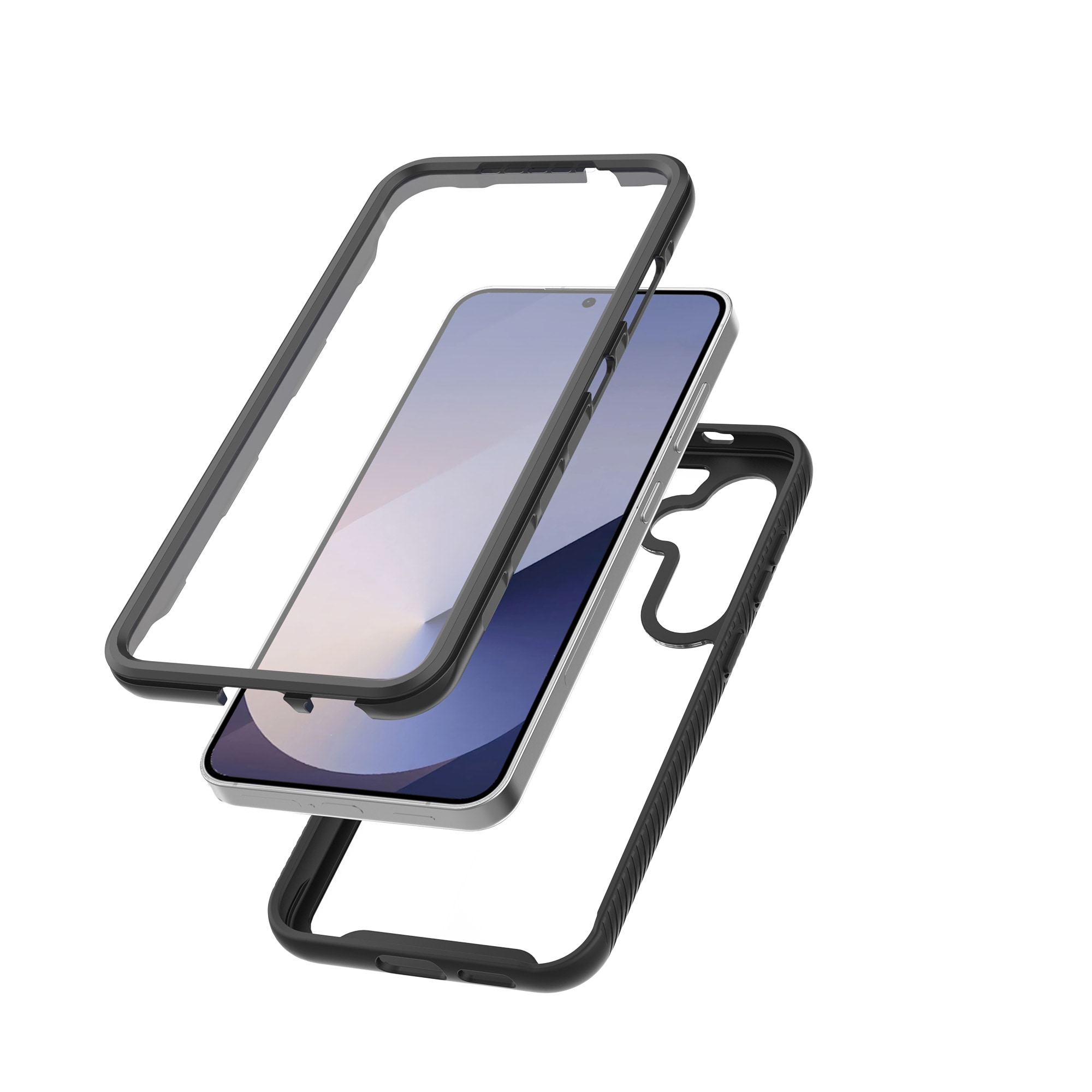 Samsung Galaxy S25 Mobilcover Full Protection, Sort