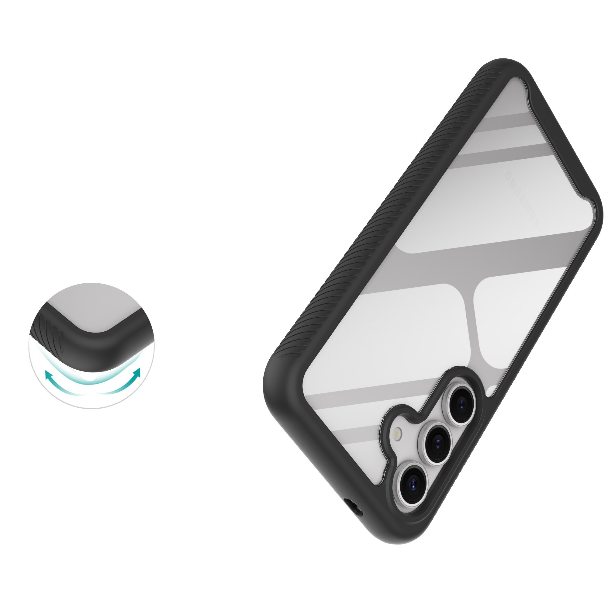 Samsung Galaxy S25 Mobilcover Full Protection, Sort