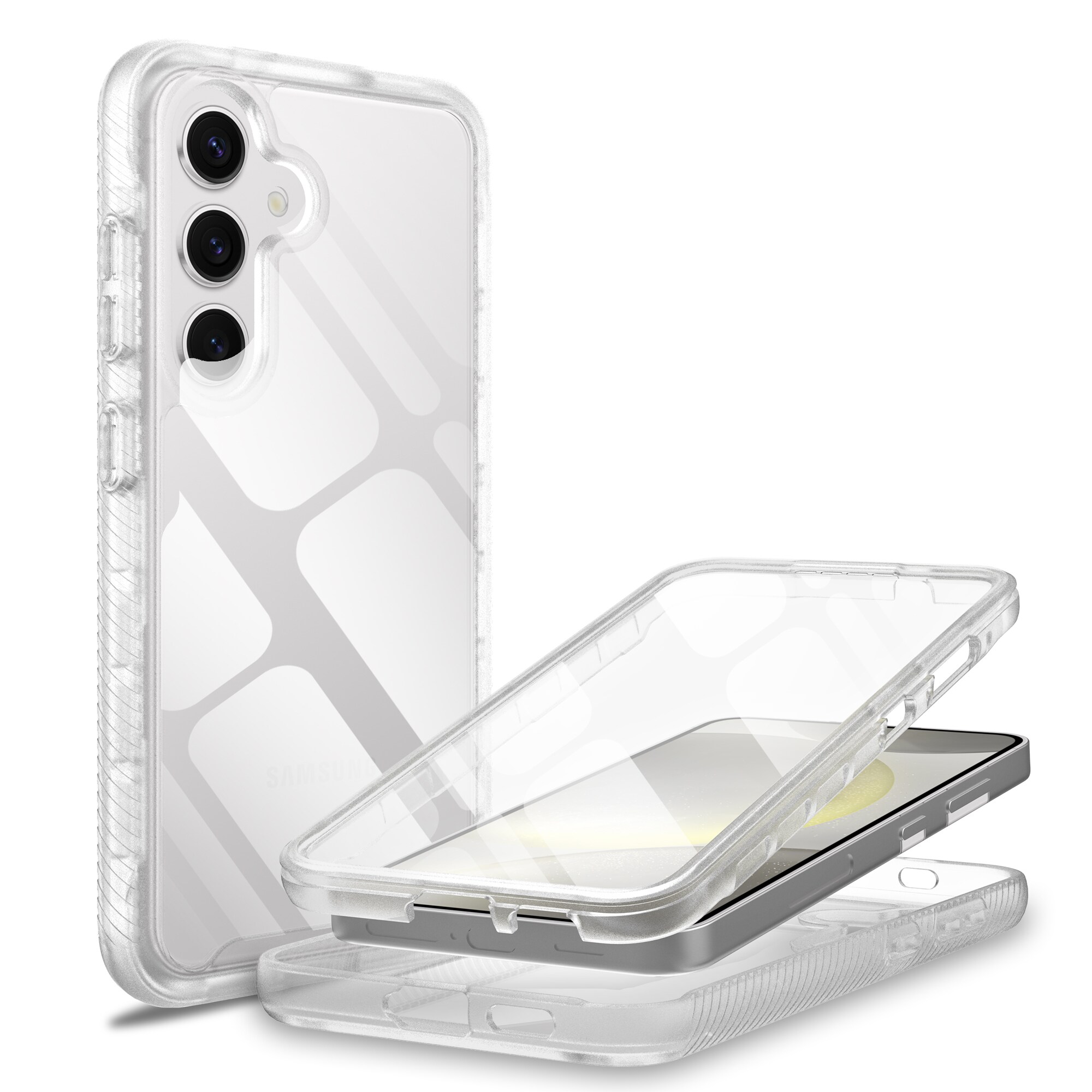 Samsung Galaxy A56 Mobilcover Full Protection, Gennemsigtig