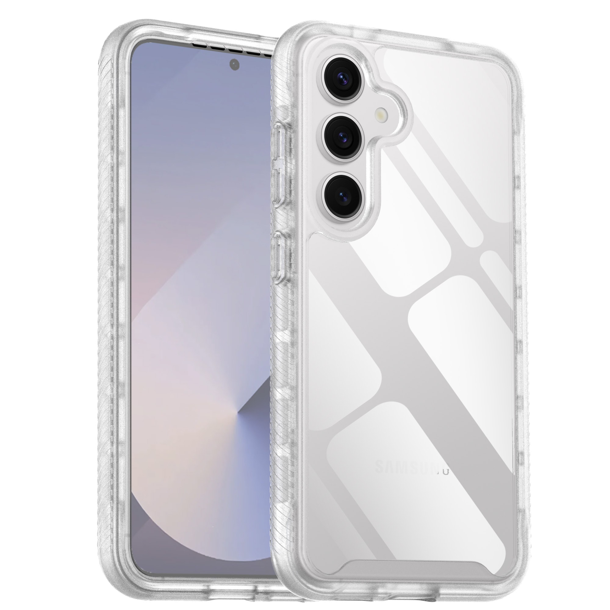 Samsung Galaxy S25 Plus Mobilcover Full Protection, Gennemsigtig