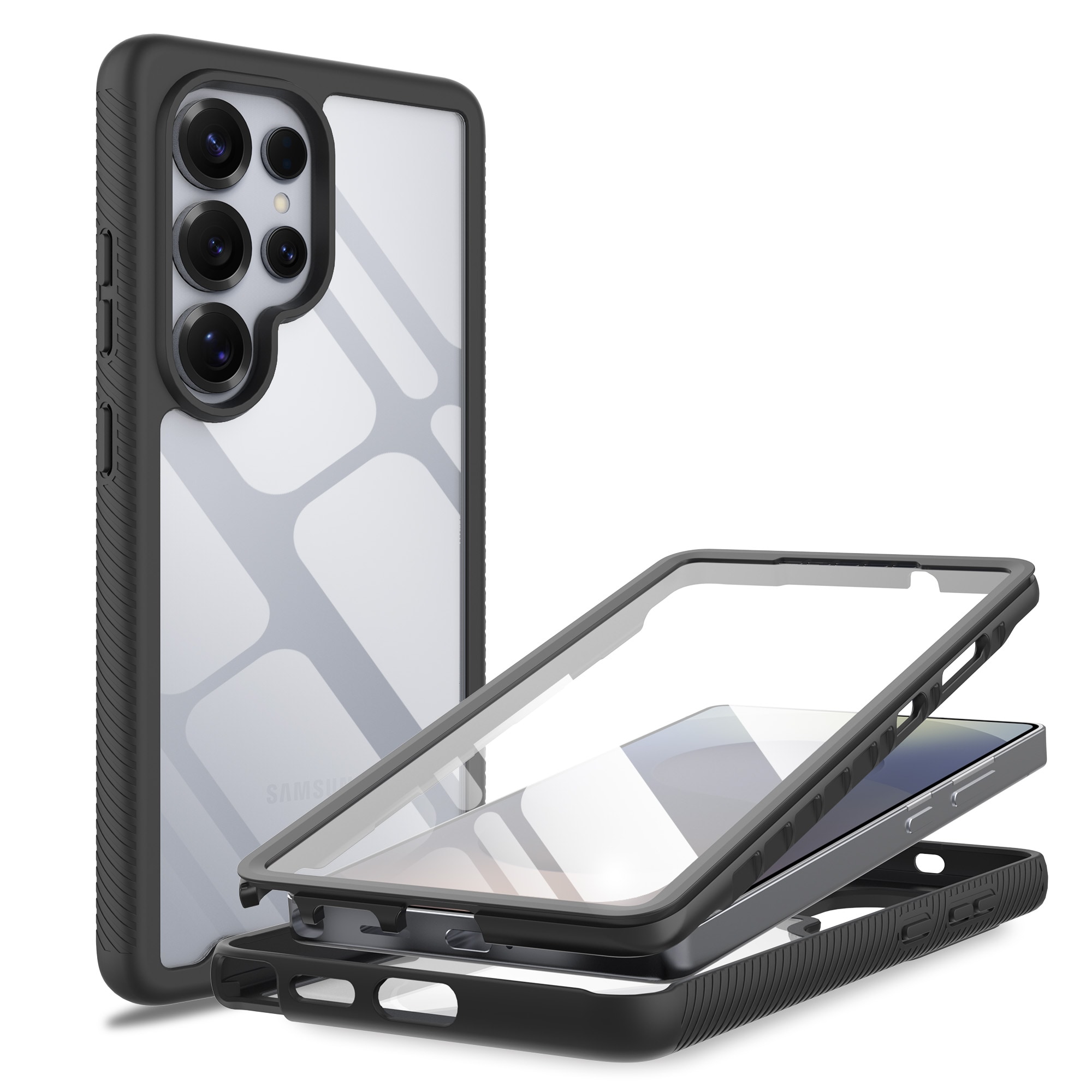 Samsung Galaxy S25 Ultra Mobilcover Full Protection, Sort