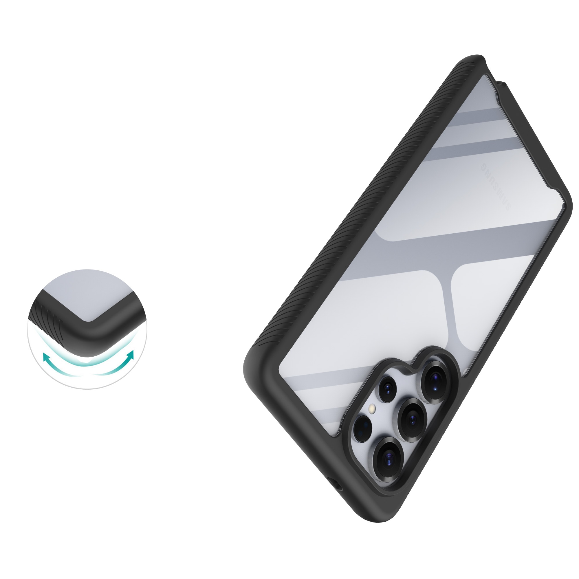 Samsung Galaxy S25 Ultra Mobilcover Full Protection, Sort