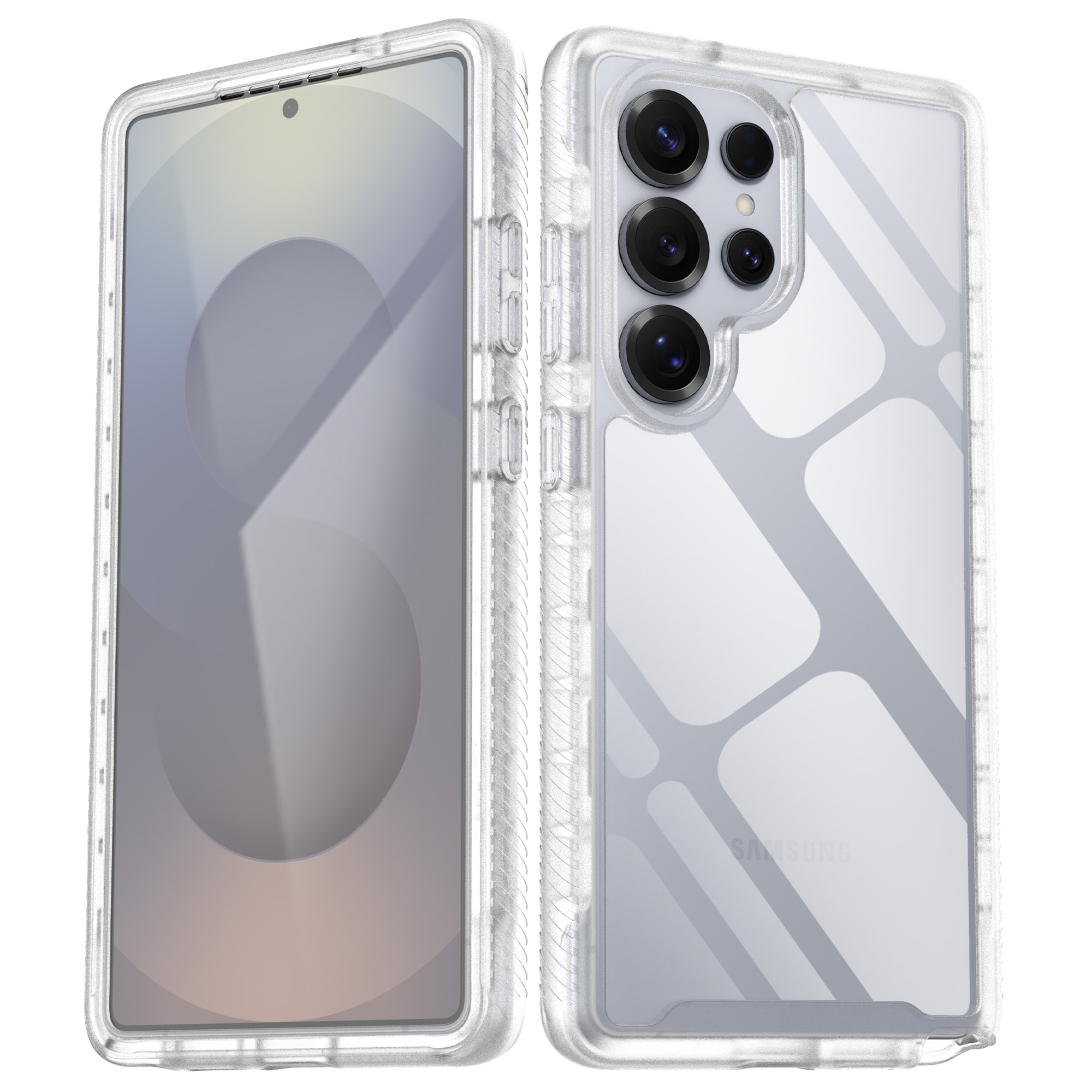 Samsung Galaxy S25 Ultra Mobilcover Full Protection, Gennemsigtig