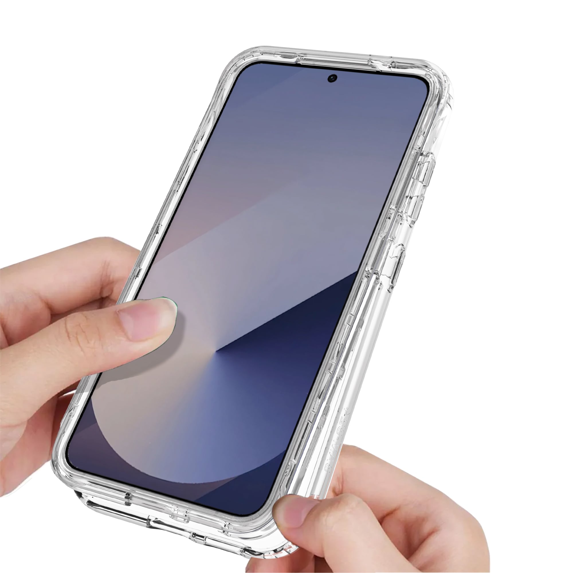 Samsung Galaxy S25 Stødsikkert mobilcover med beskyttelsesramme Gennemsigtig