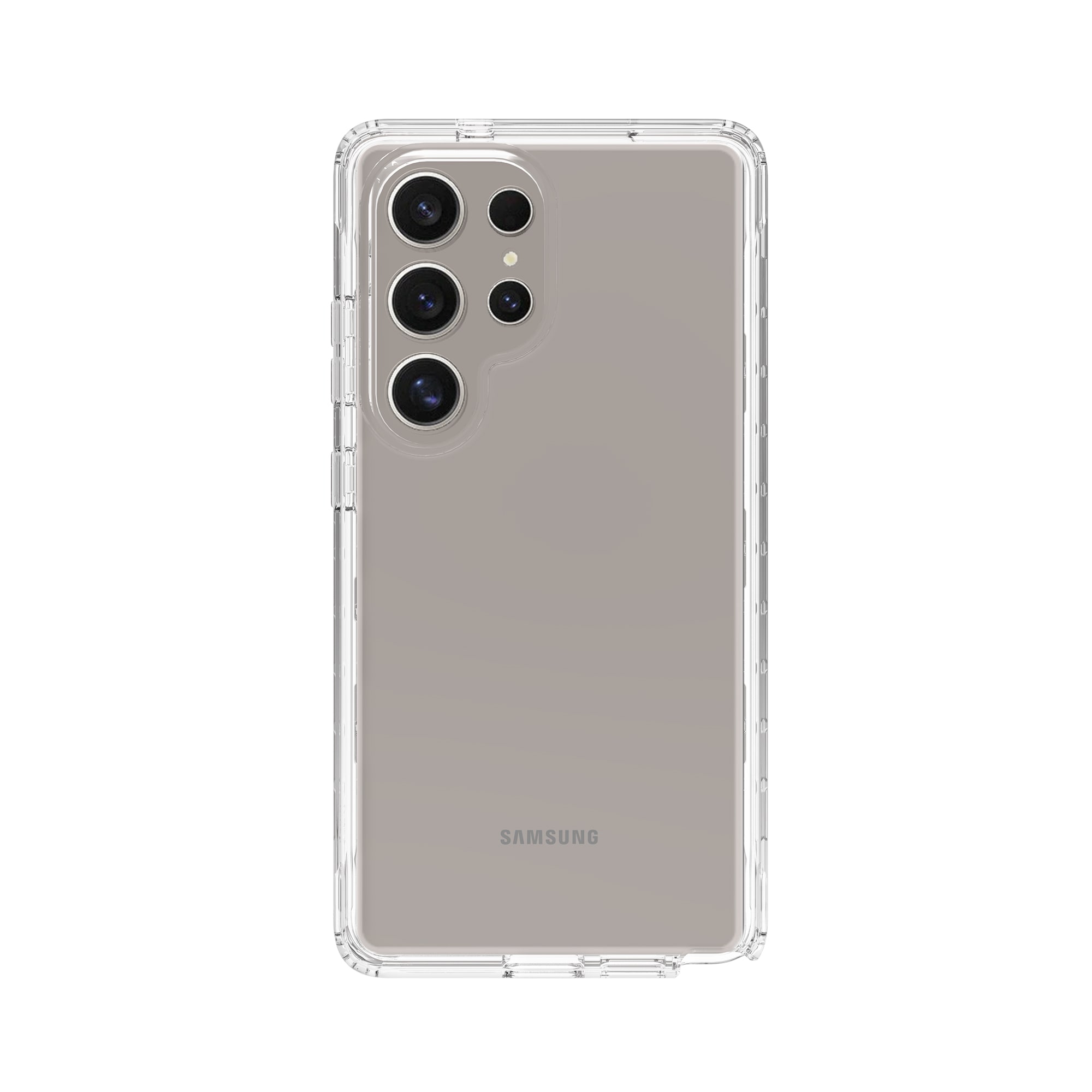 Samsung Galaxy S25 Ultra Stødsikkert mobilcover med beskyttelsesramme Gennemsigtig