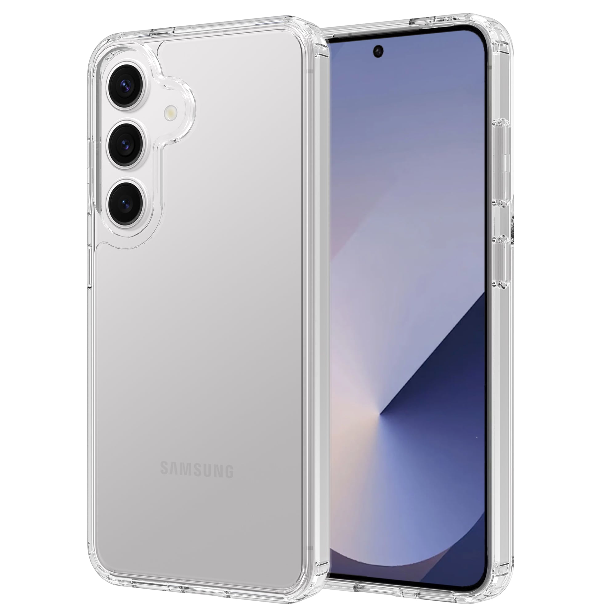 Samsung Galaxy S25 Crystal Hybrid-cover, Gennemsigtig