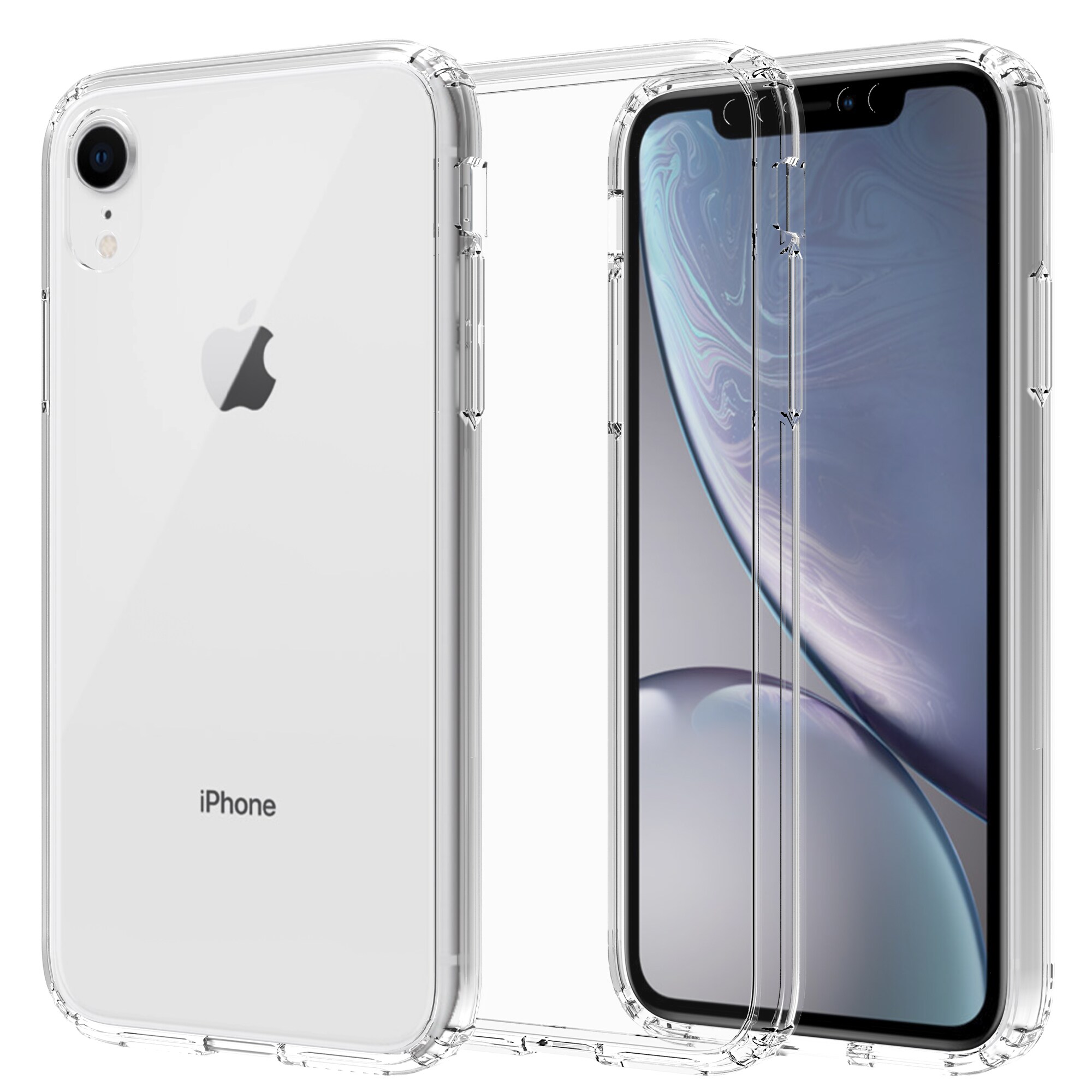 iPhone Xr Crystal Hybrid-cover, Gennemsigtig
