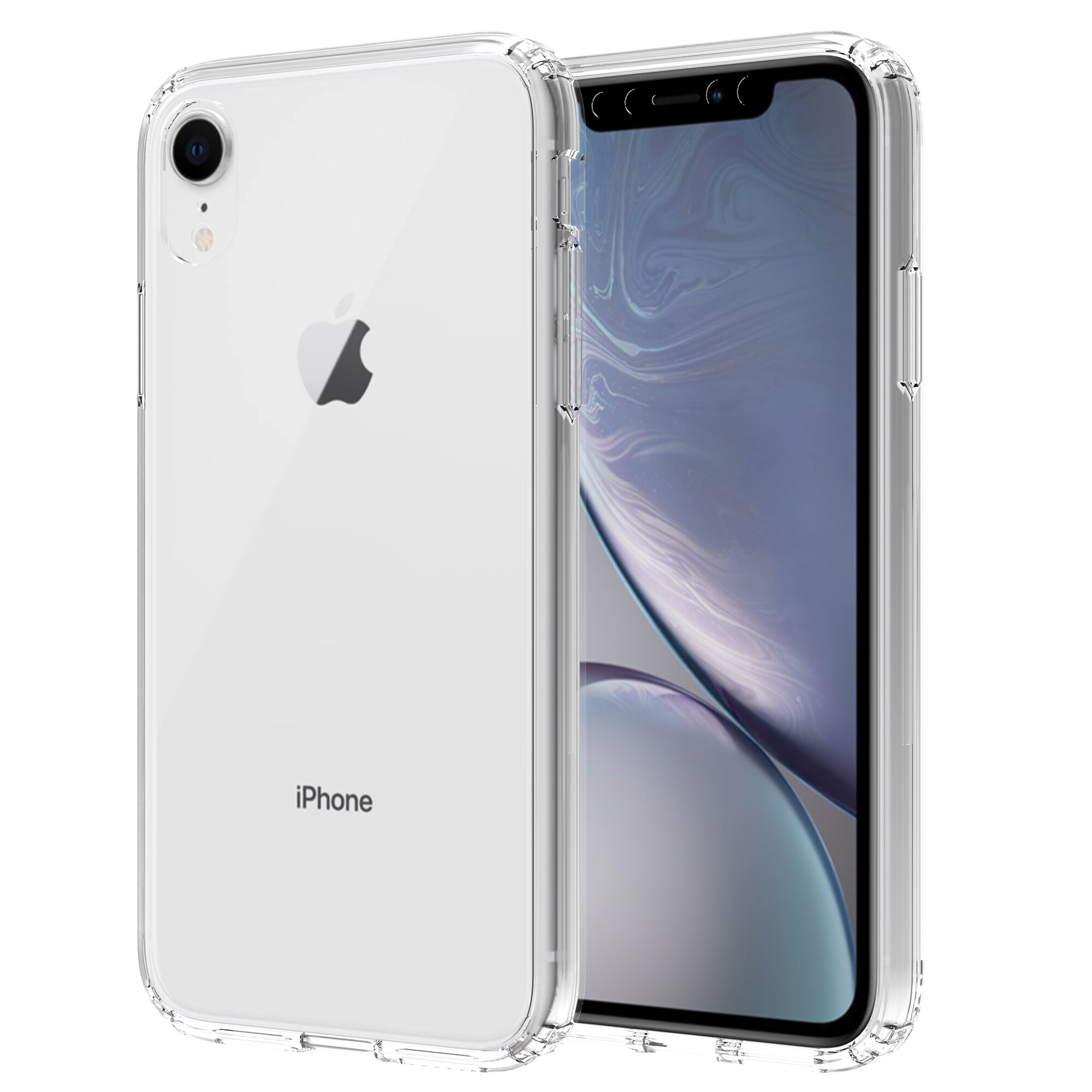 iPhone Xr Crystal Hybrid-cover, Gennemsigtig