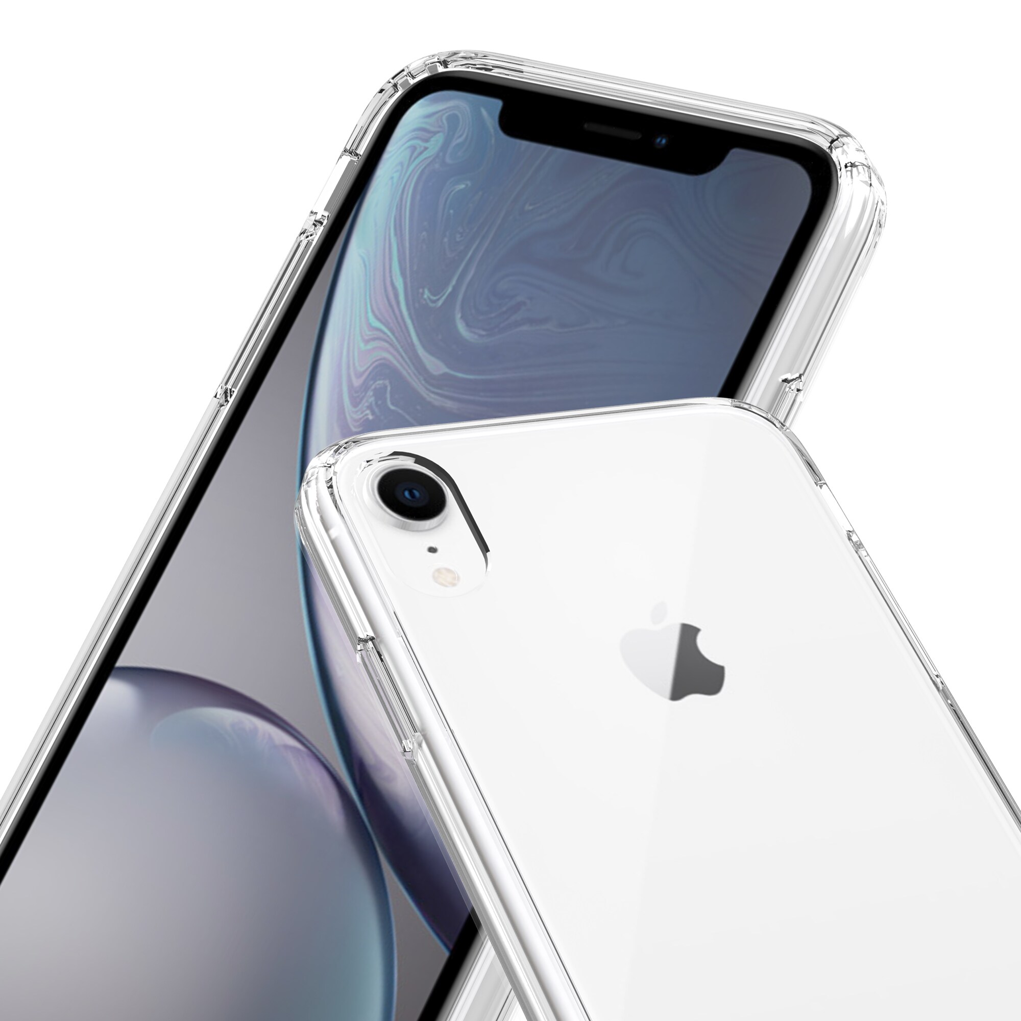 iPhone Xr Crystal Hybrid-cover, Gennemsigtig