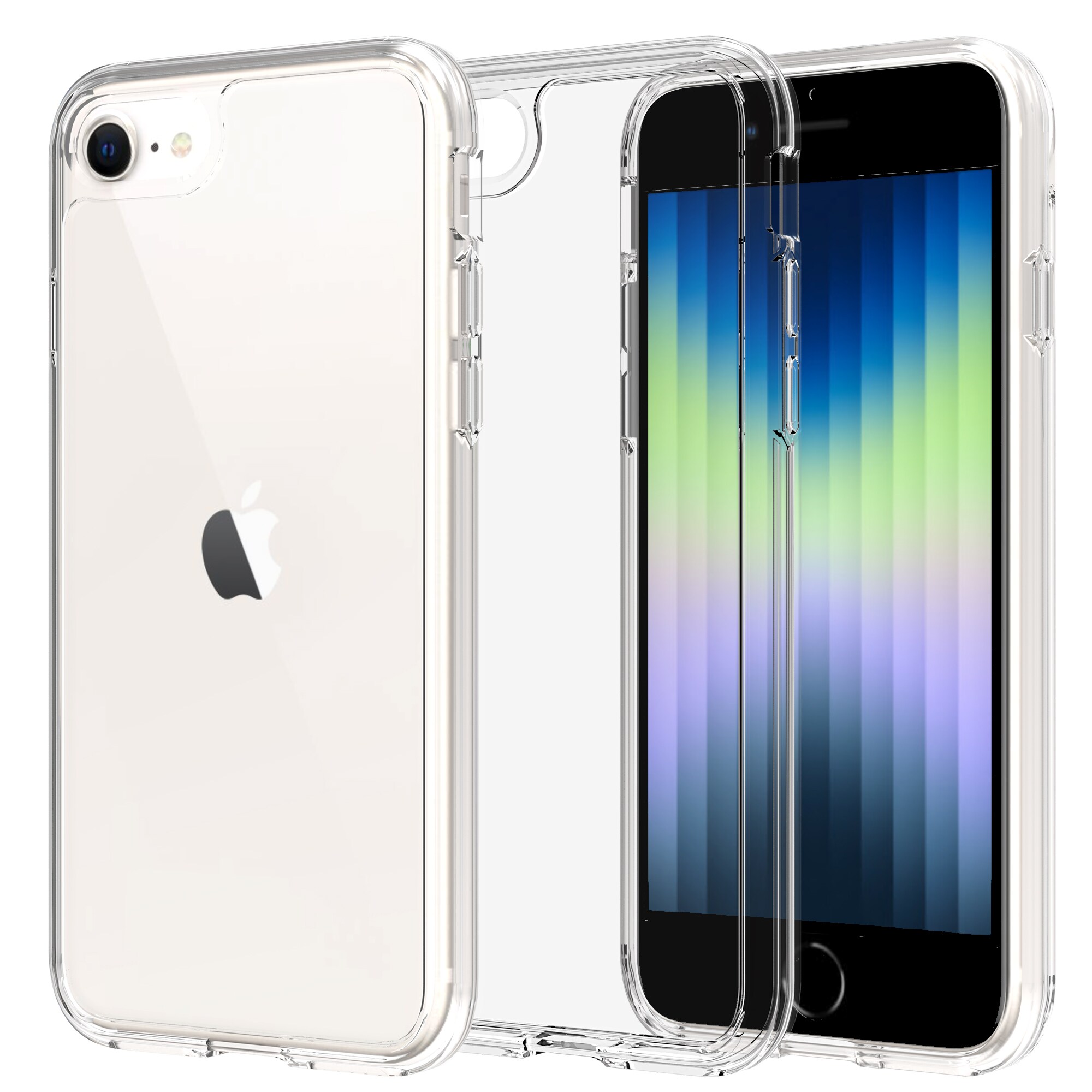 iPhone SE 2022 Crystal Hybrid-cover, Gennemsigtig