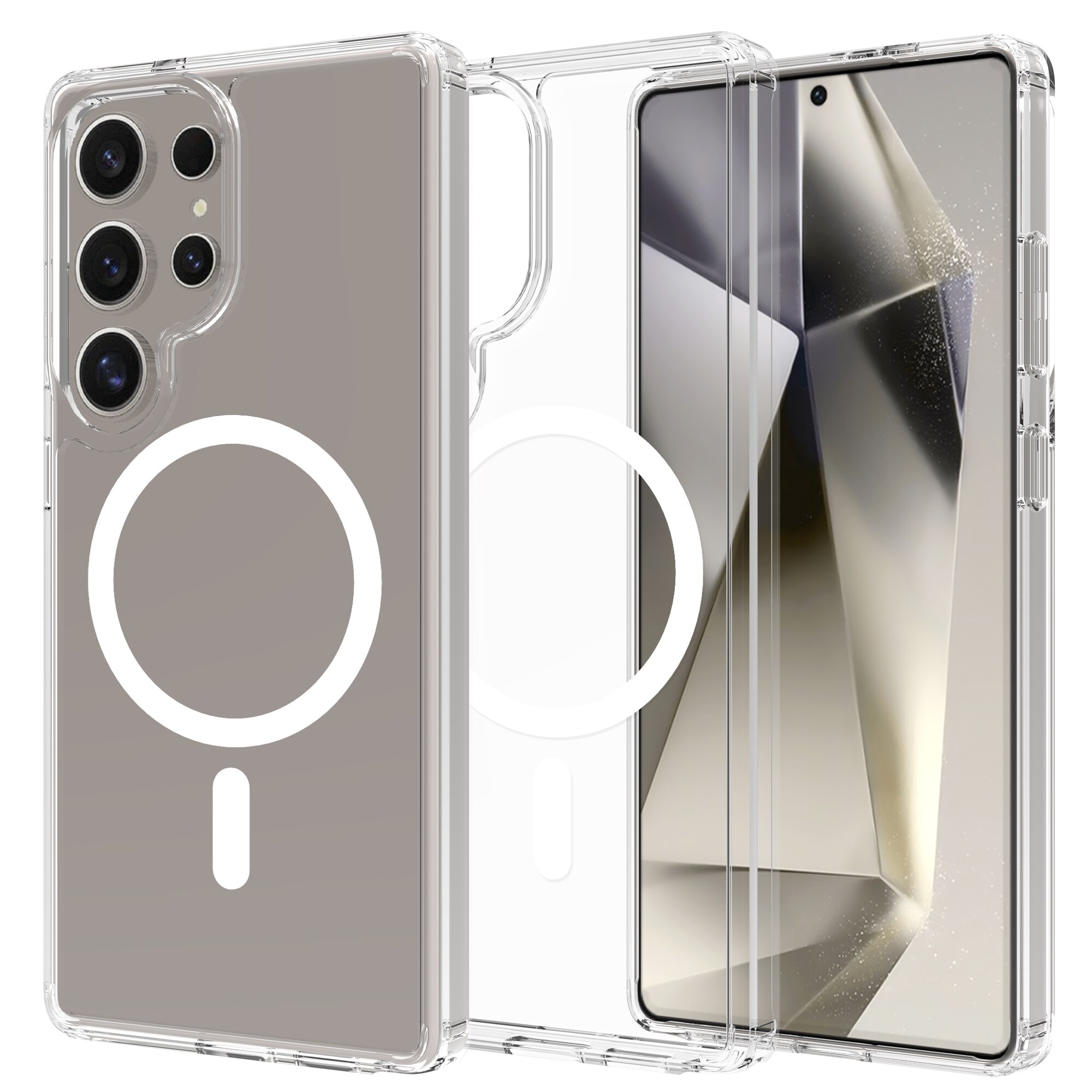 Samsung Galaxy S25 Ultra MagSafe Hybrid-cover, Gennemsigtig