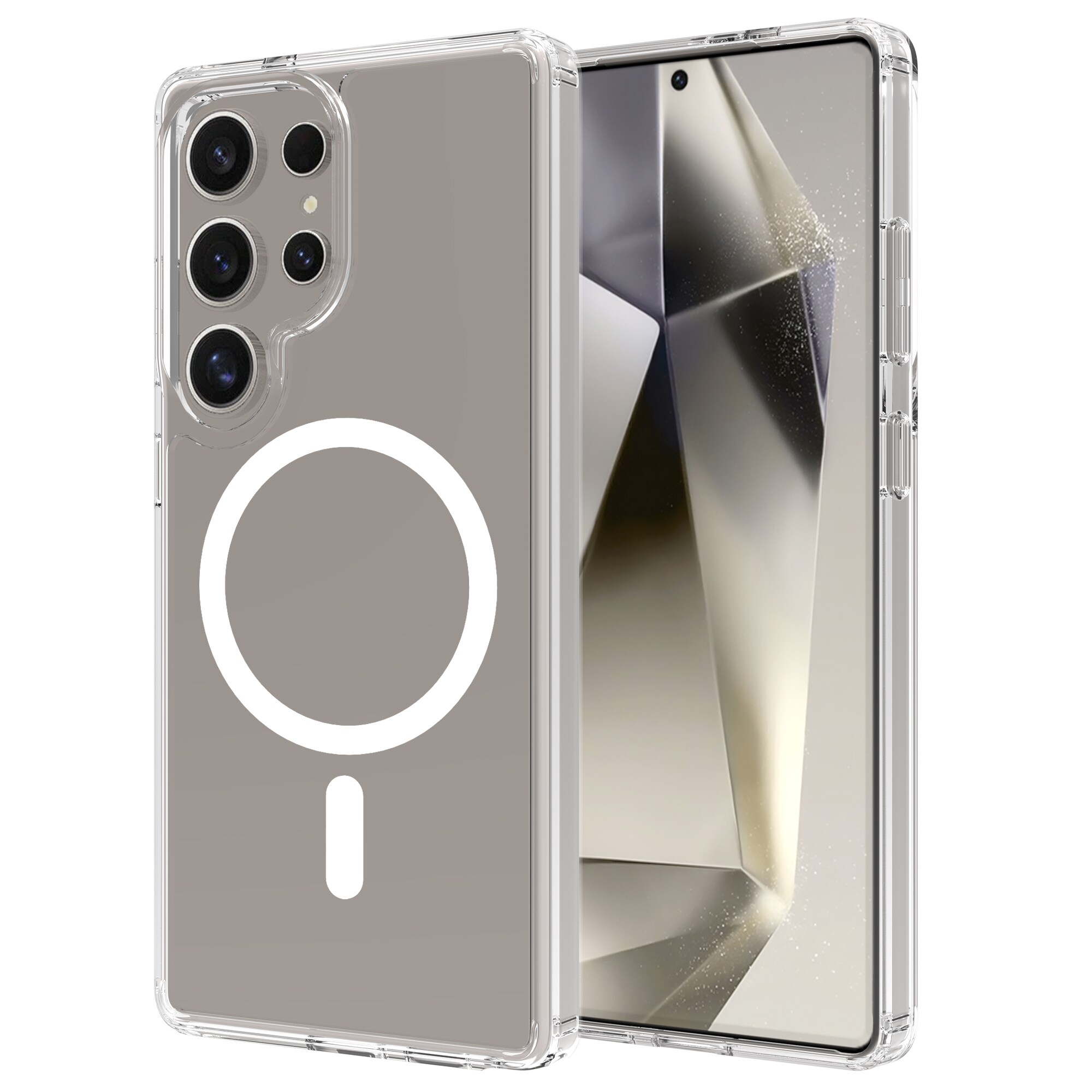 Samsung Galaxy S25 Ultra MagSafe Hybrid-cover, Gennemsigtig
