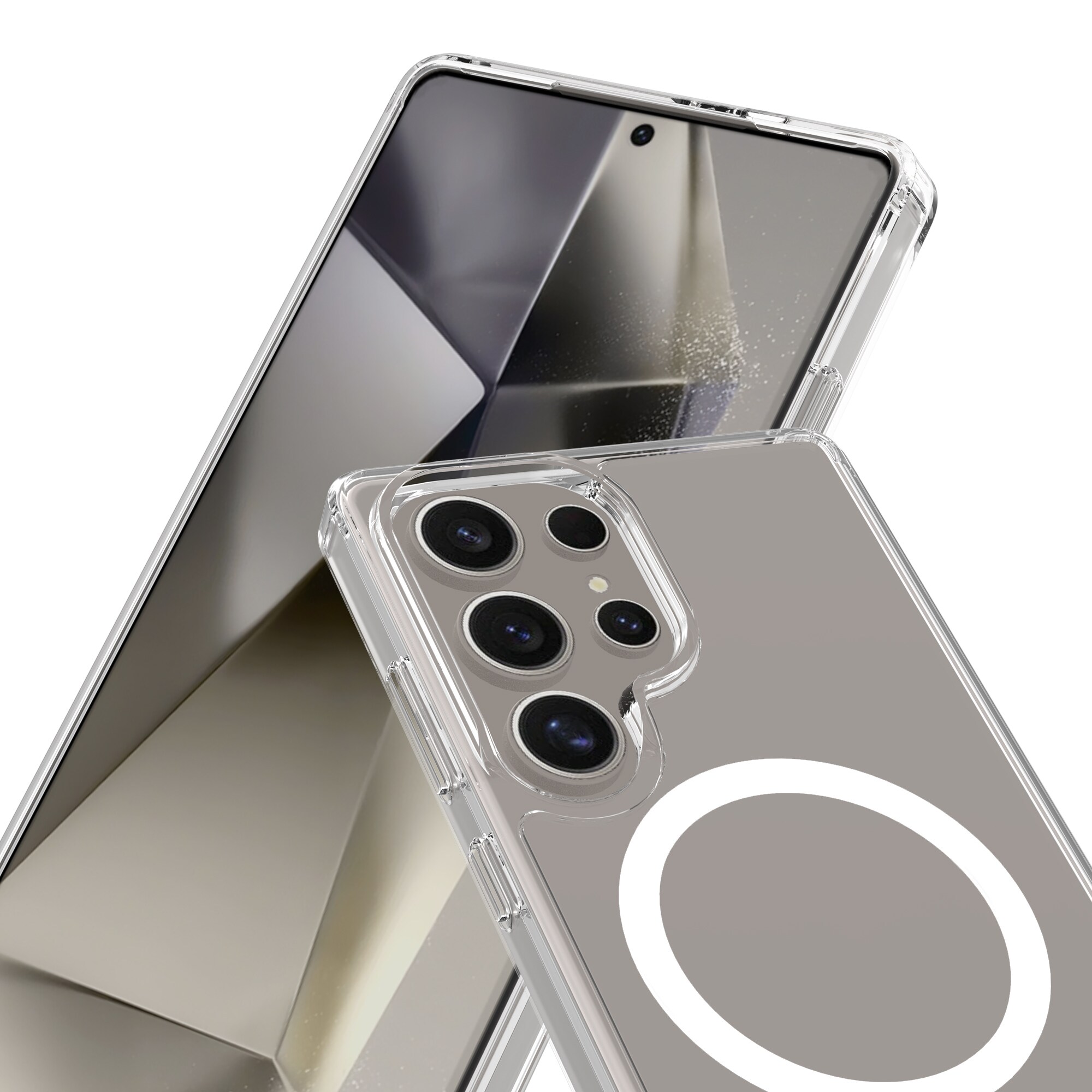 Samsung Galaxy S25 Ultra MagSafe Hybrid-cover, Gennemsigtig