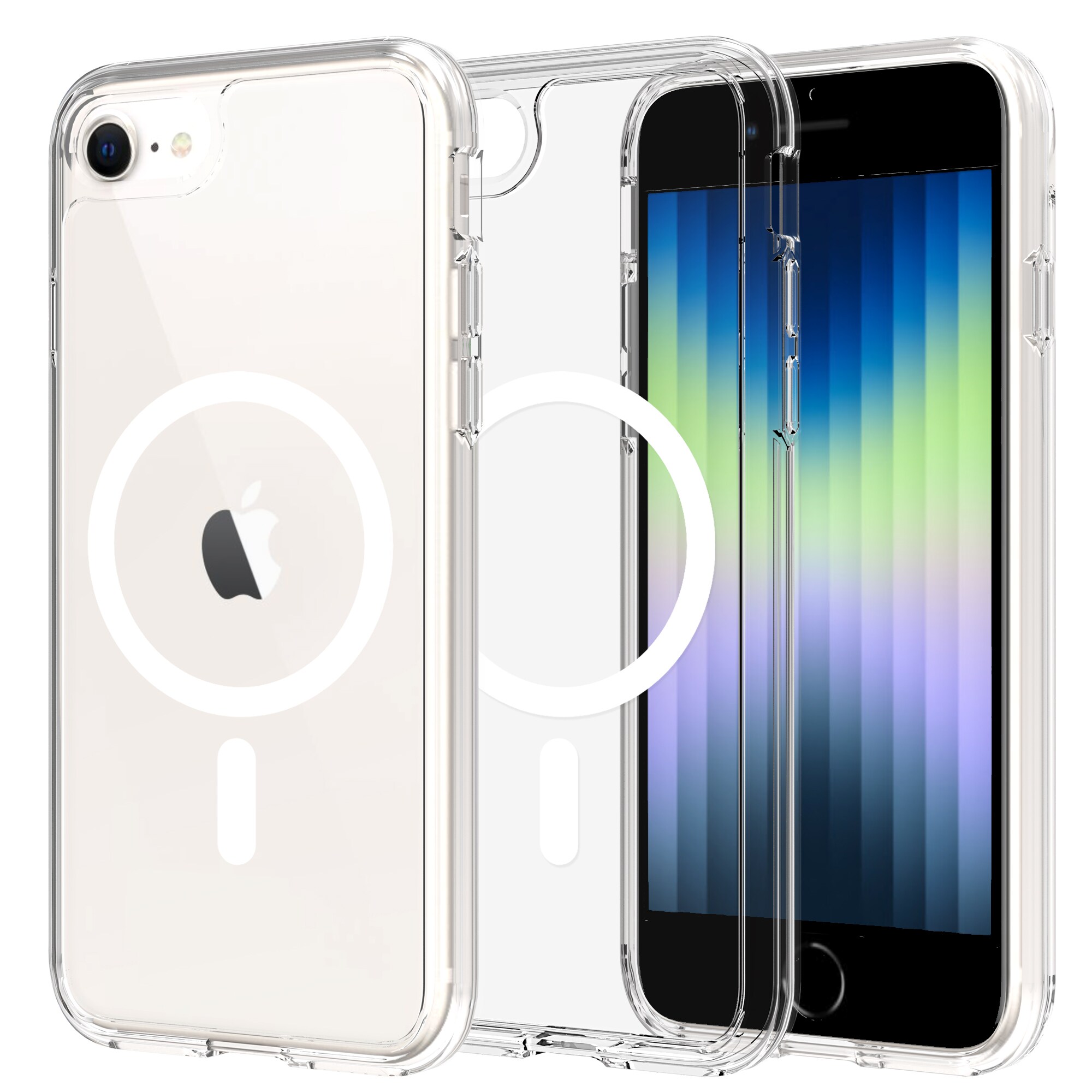iPhone SE 2022 MagSafe Hybrid-cover, Gennemsigtig