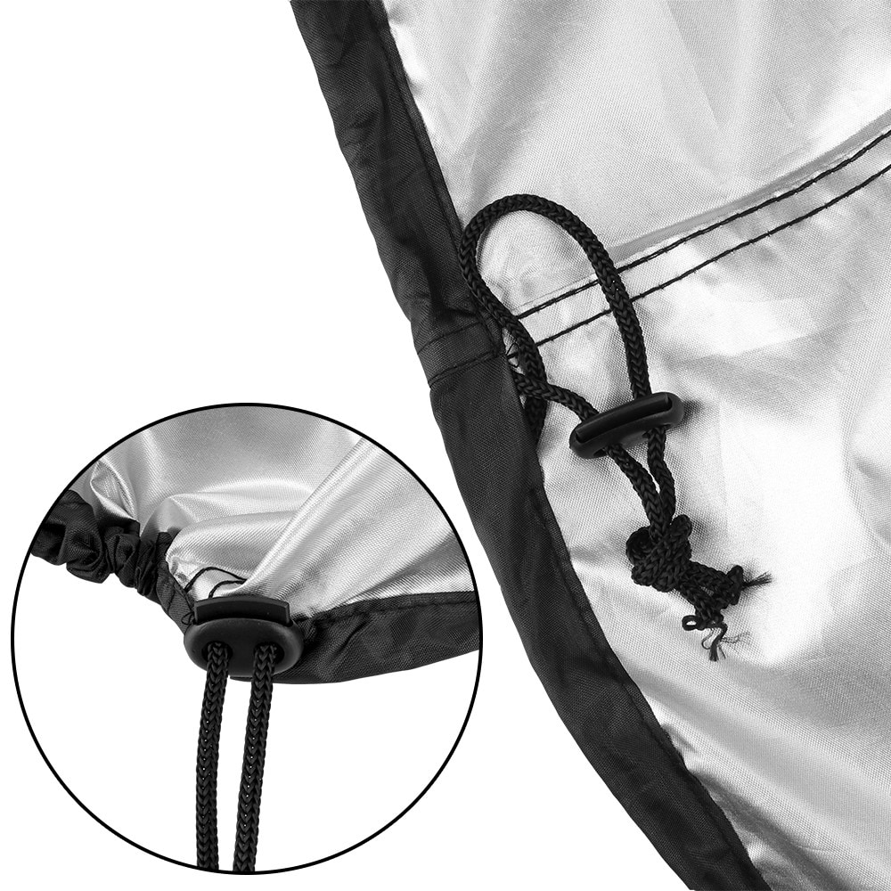 Vandafvisende rundt grillovertræk 58cm, Sort