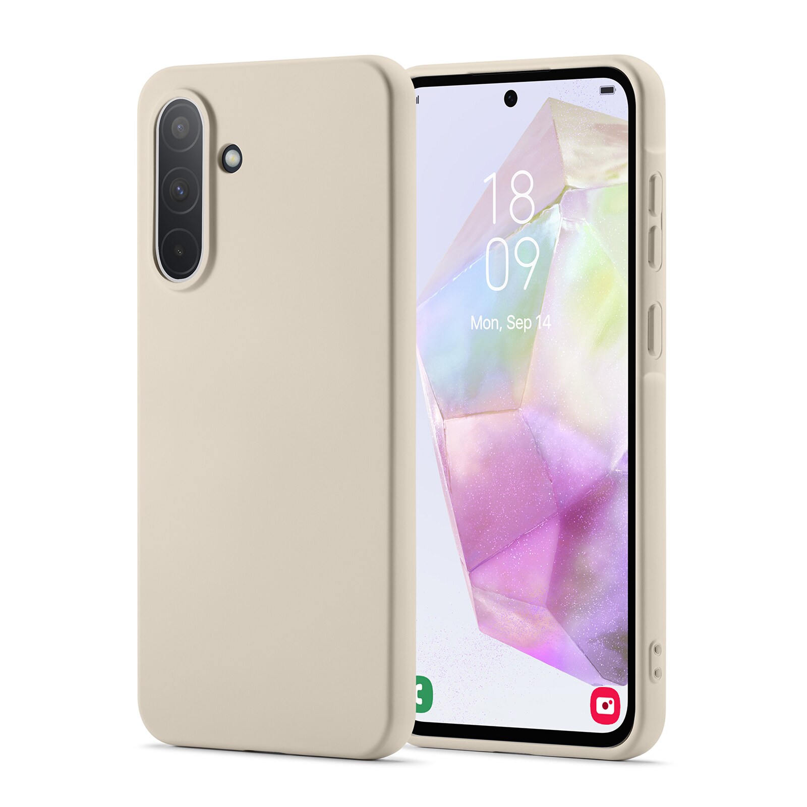 Samsung Galaxy A36 Mobilcover i TPU, Beige