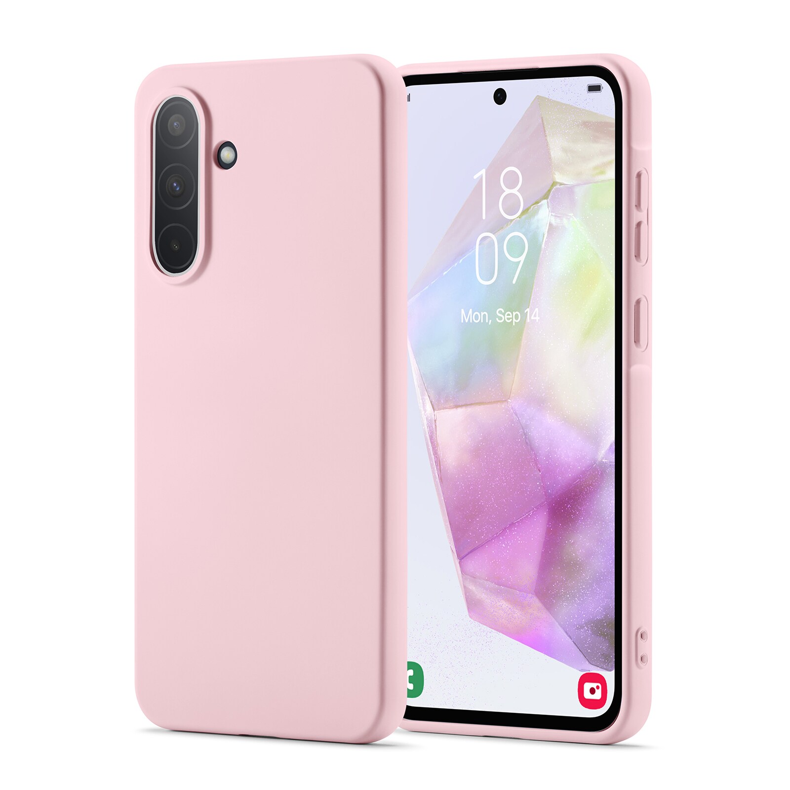 Samsung Galaxy A36 Mobilcover i TPU, Lyserød