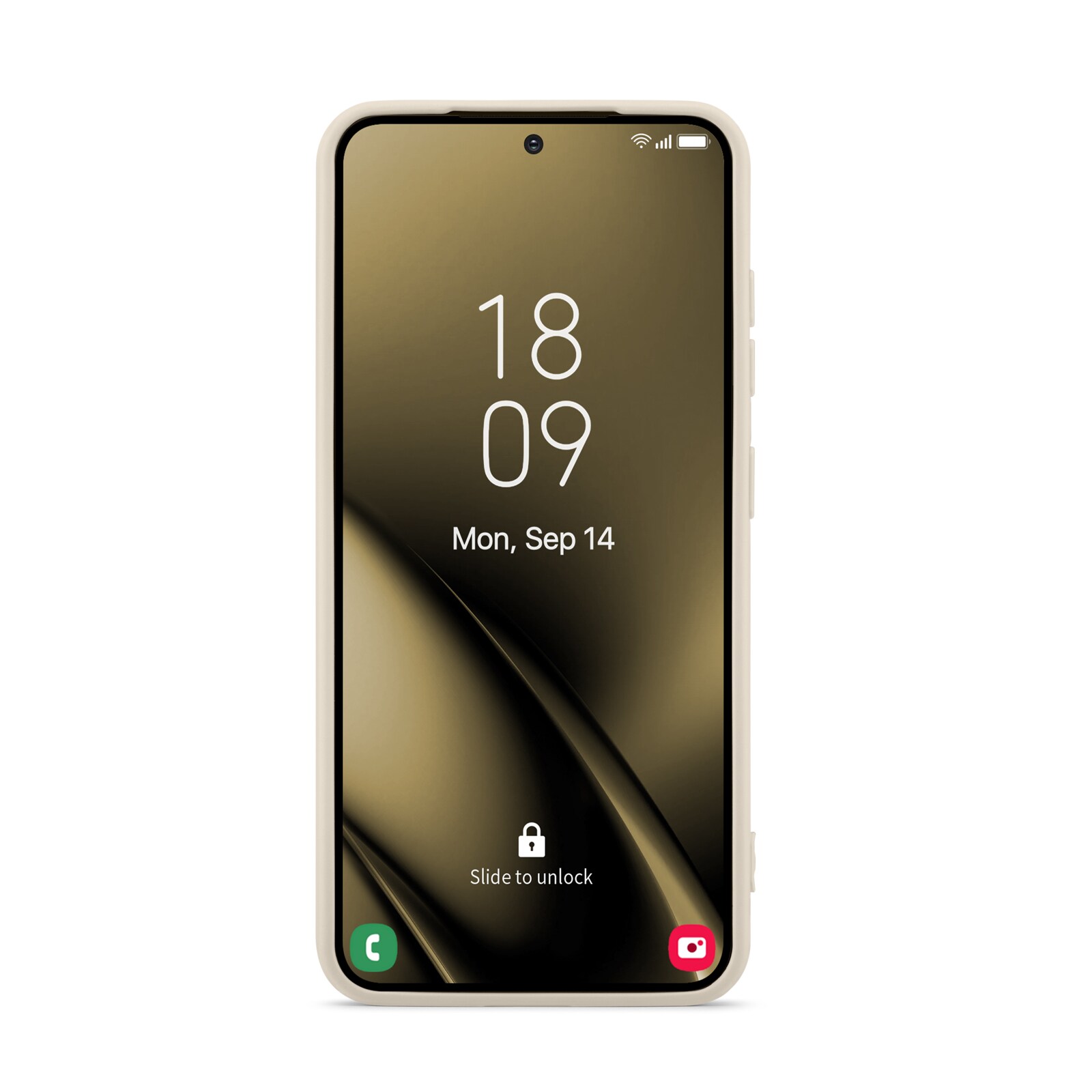 Samsung Galaxy S25 Mobilcover i TPU, Beige