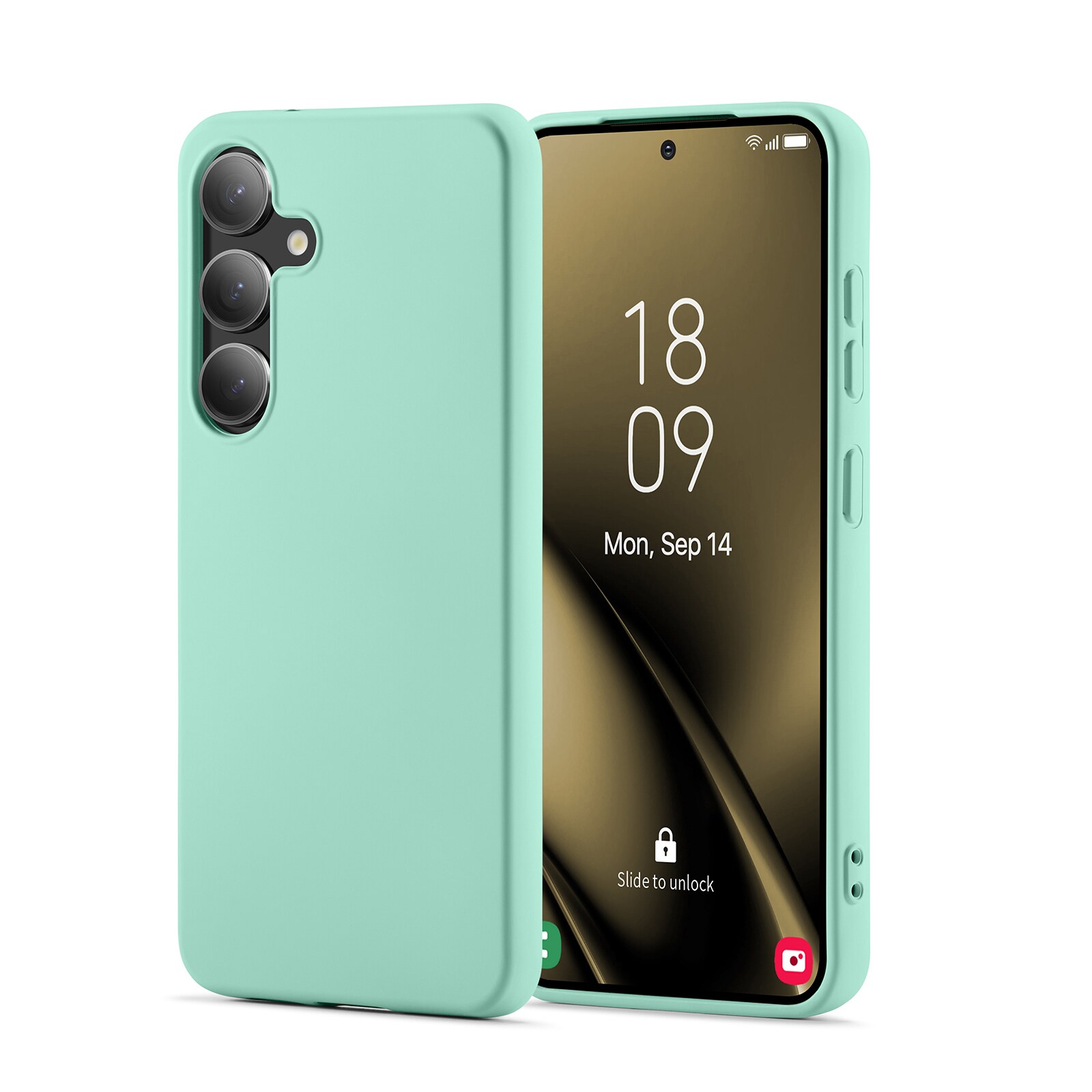 Samsung Galaxy S25 Mobilcover i TPU, Grøn