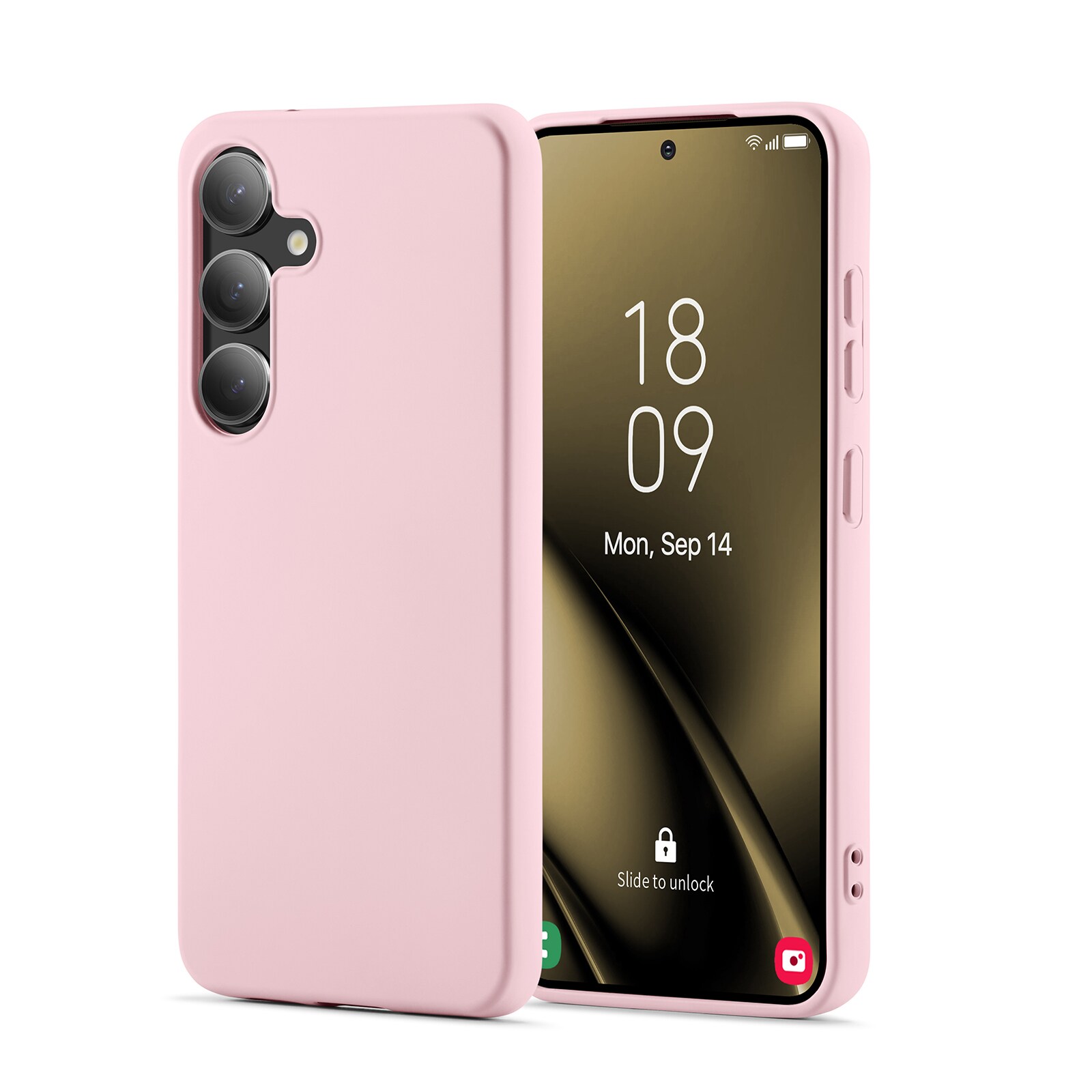 Samsung Galaxy S25 Mobilcover i TPU, Lyserød