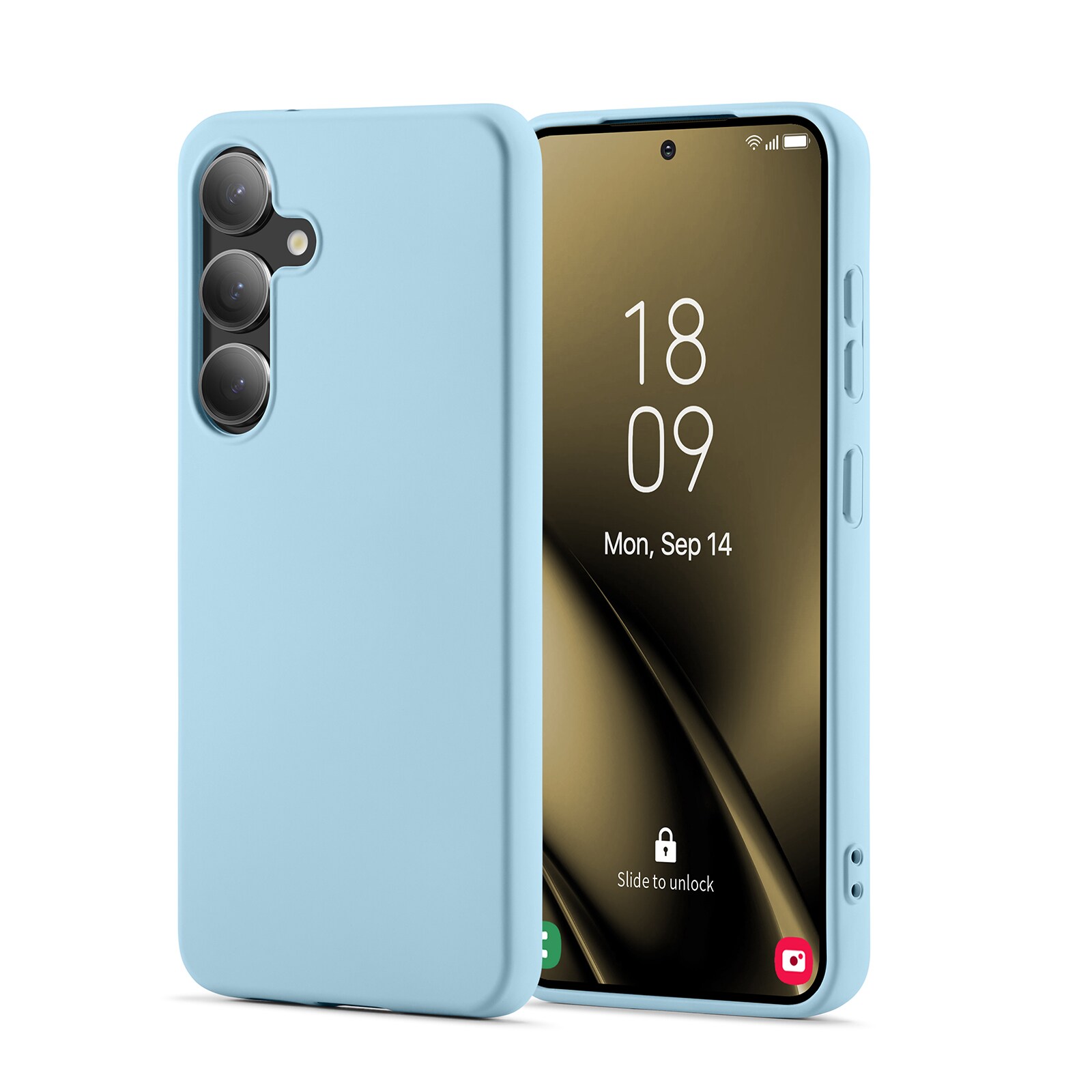 Samsung Galaxy S25 Mobilcover i TPU, Blå
