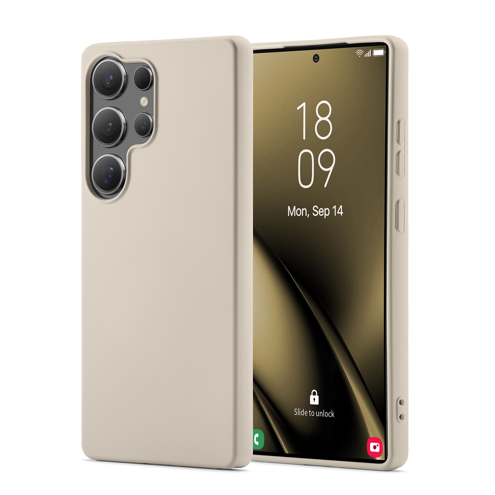 Samsung Galaxy S25 Ultra Mobilcover i TPU, Beige