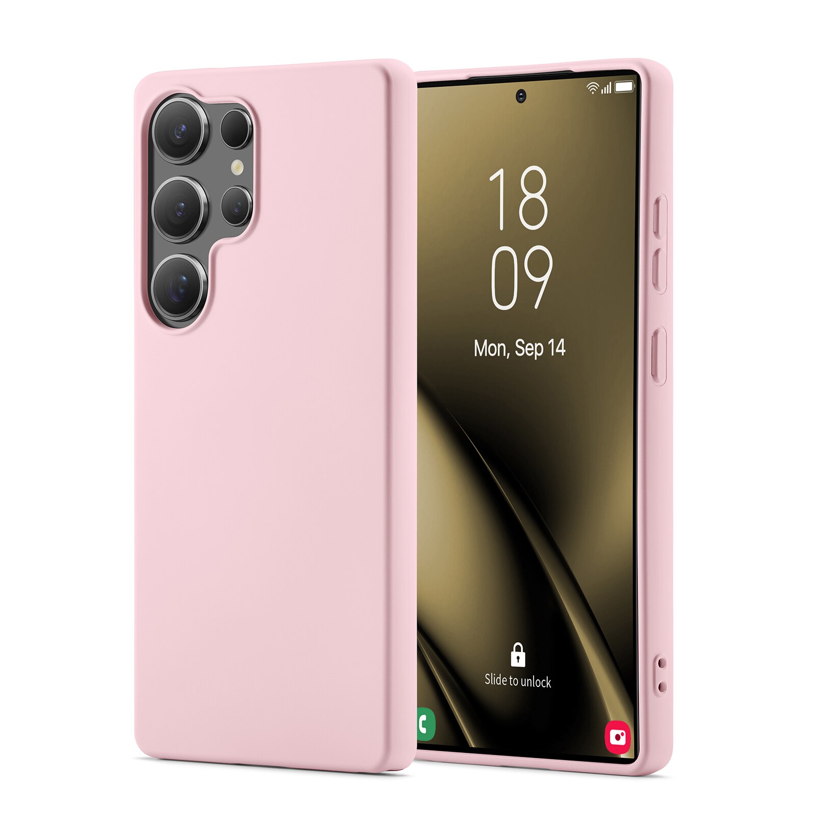 Samsung Galaxy S25 Ultra Mobilcover i TPU, Lyserød