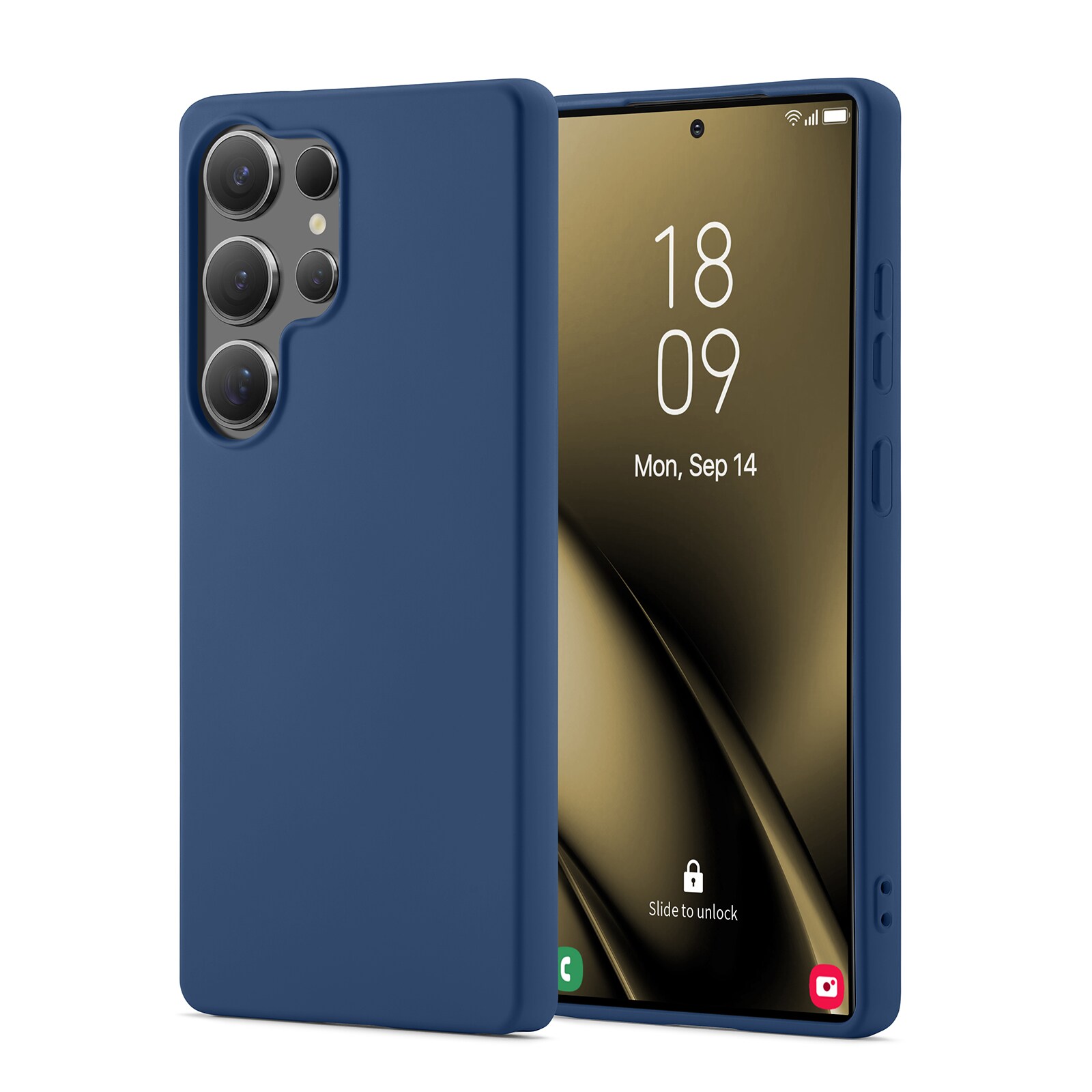 Samsung Galaxy S25 Ultra Mobilcover i TPU, Mørkeblå