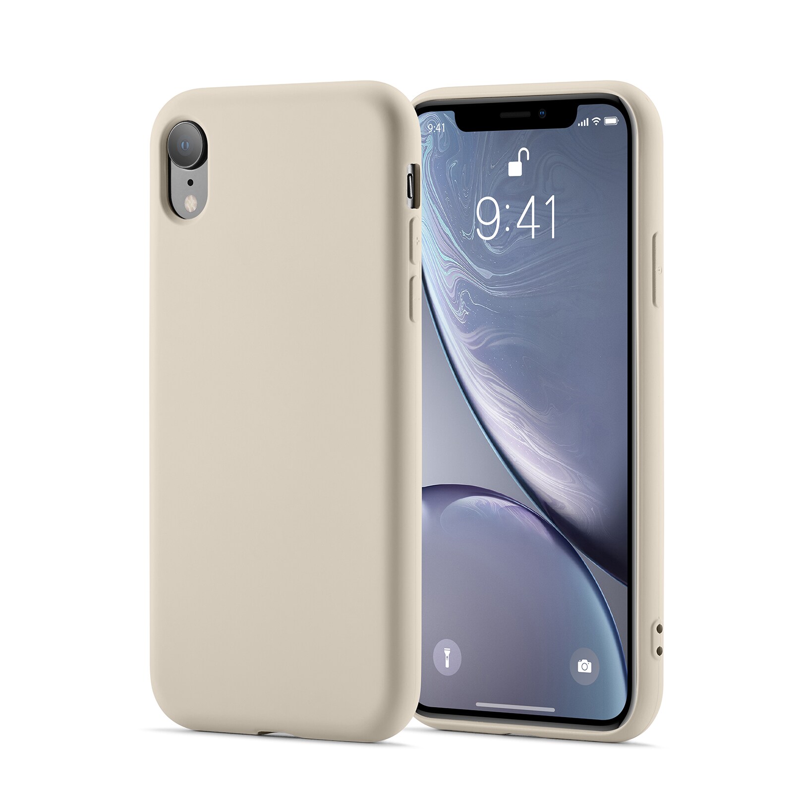 iPhone Xr Mobilcover i TPU, Beige