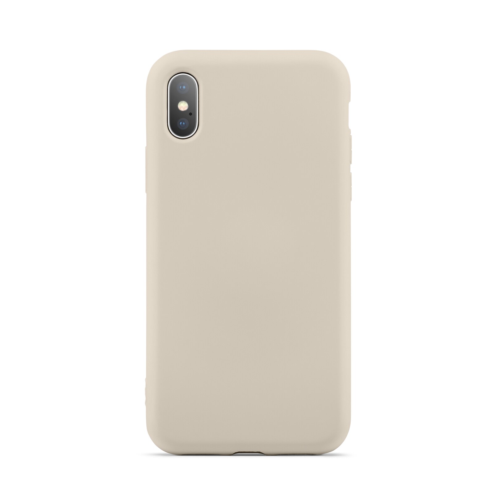 iPhone X/XS Mobilcover i TPU, Beige