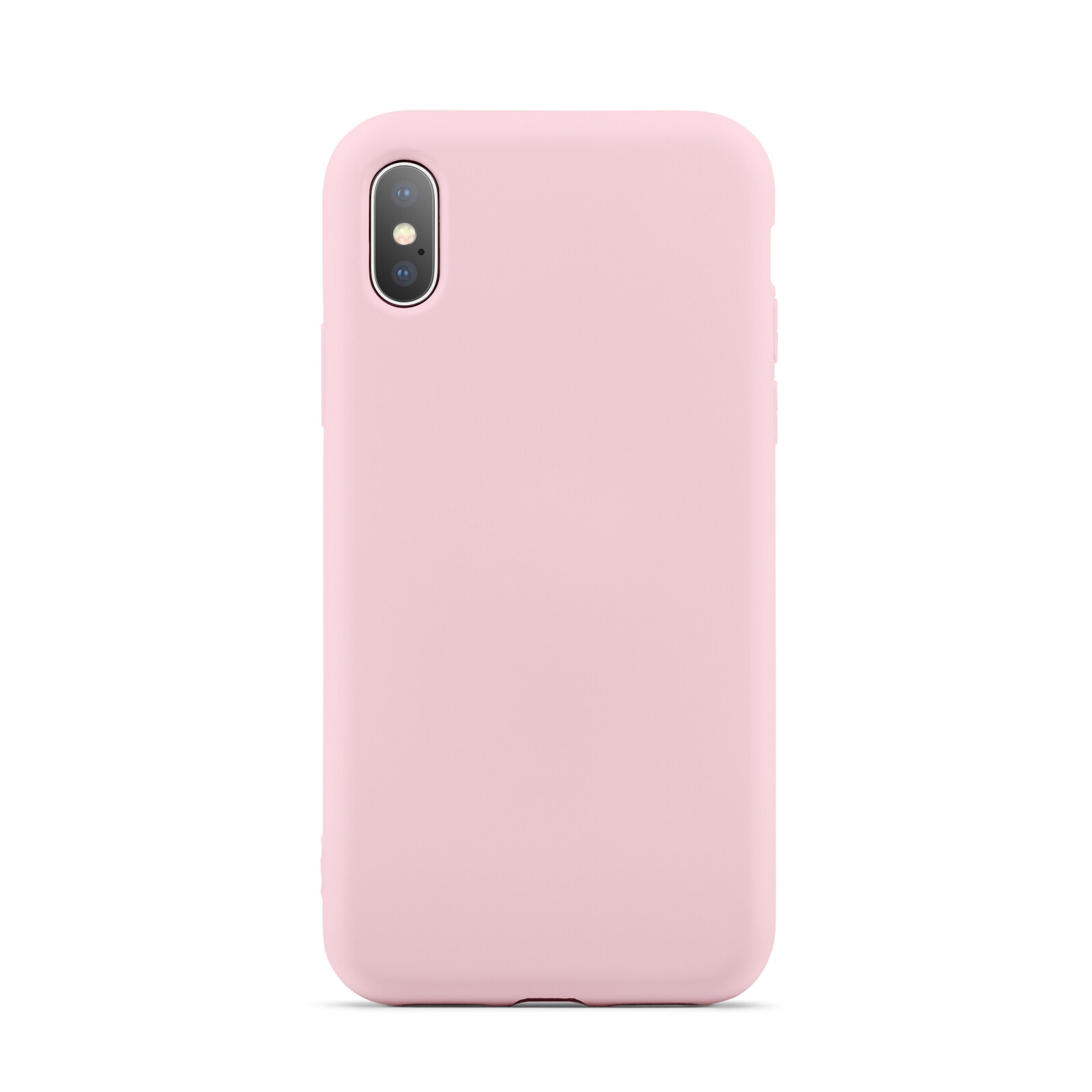 iPhone X/XS Mobilcover i TPU, Lyserød