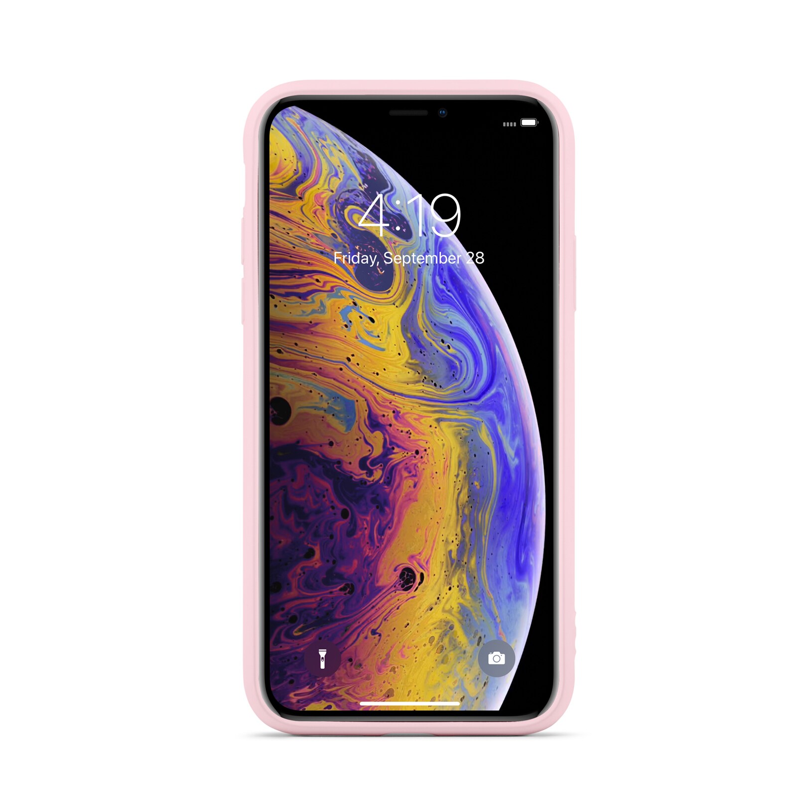 iPhone X/XS Mobilcover i TPU, Lyserød