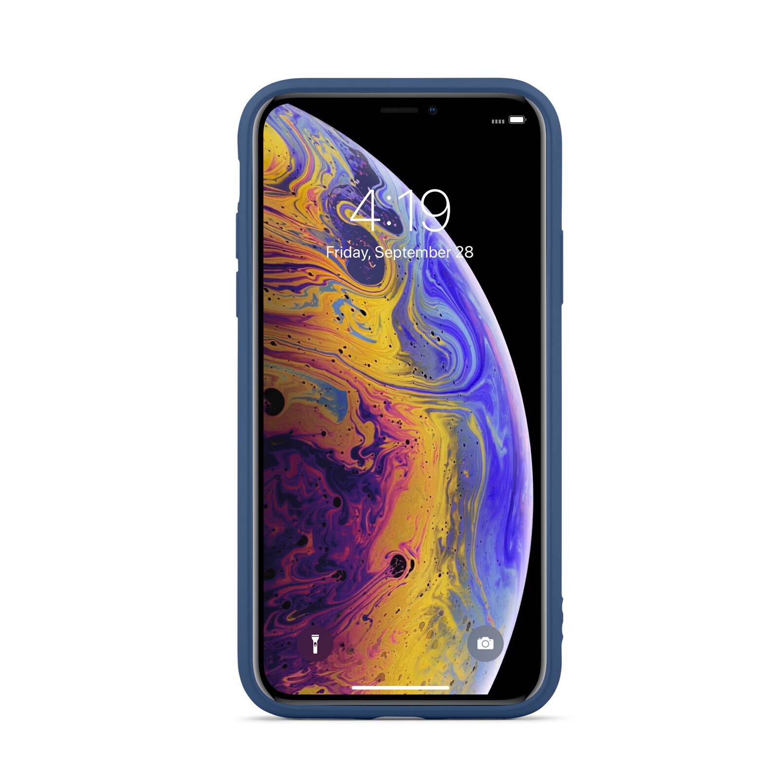 iPhone X/XS Mobilcover i TPU, Mørkeblå
