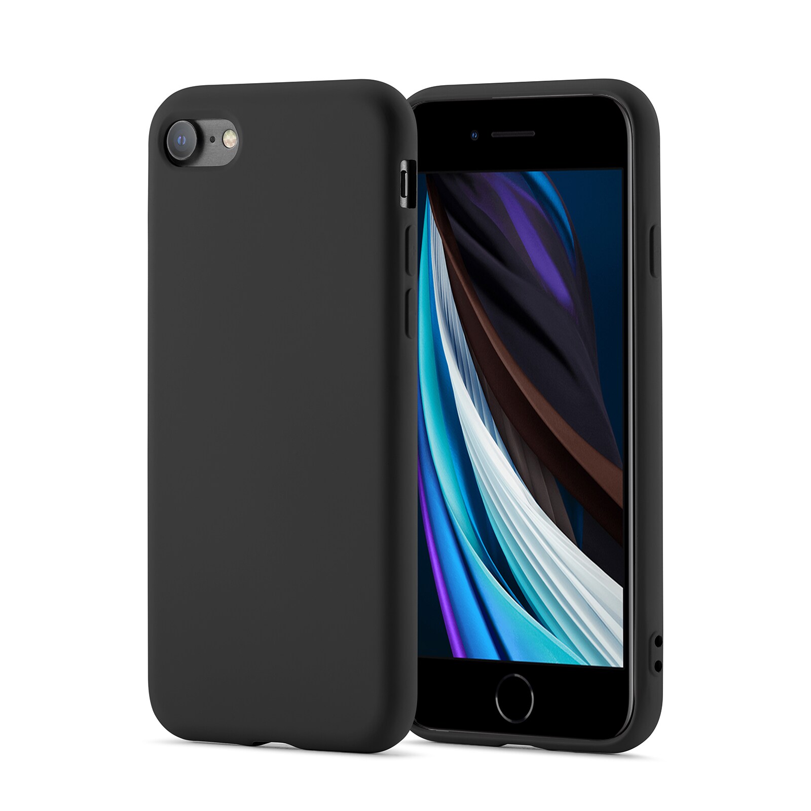 iPhone SE 2020 Mobilcover i TPU, Sort