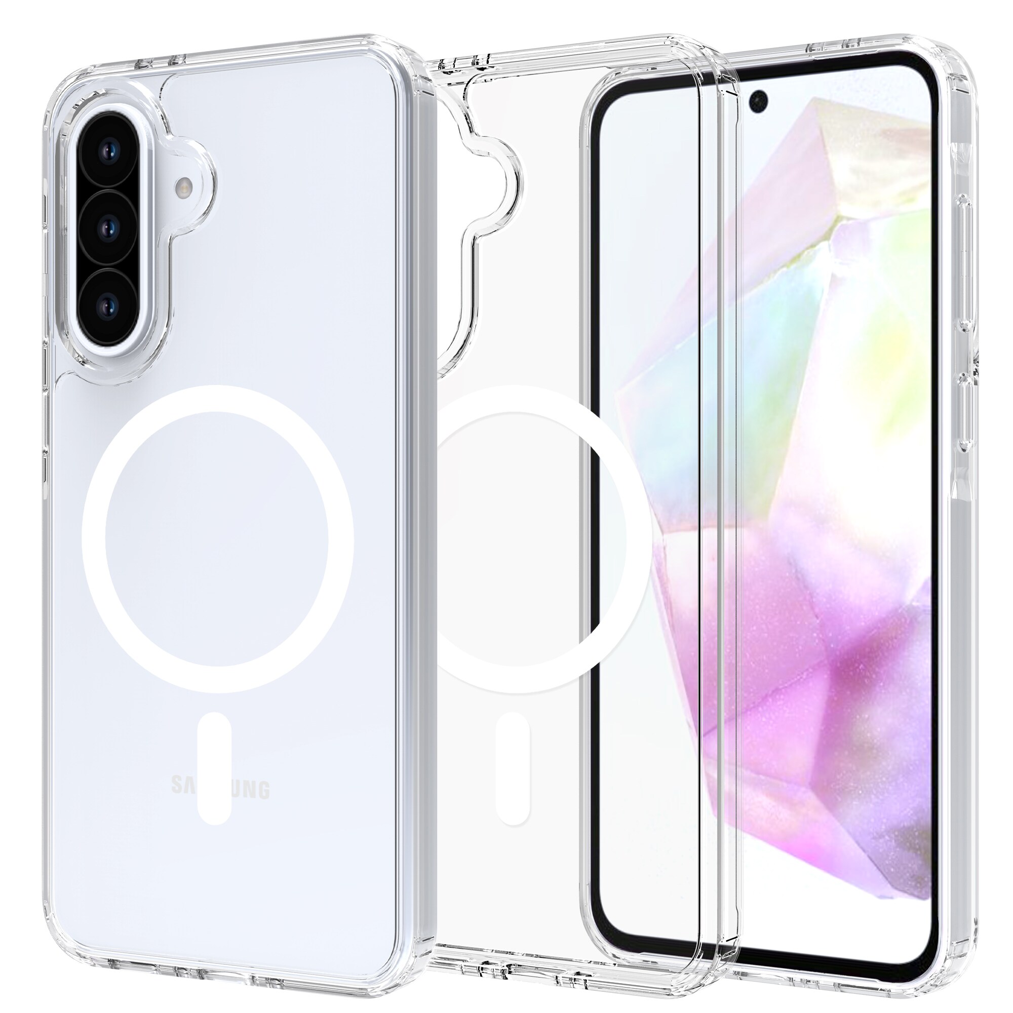 Samsung Galaxy A36 MagSafe Hybrid-cover, Gennemsigtig